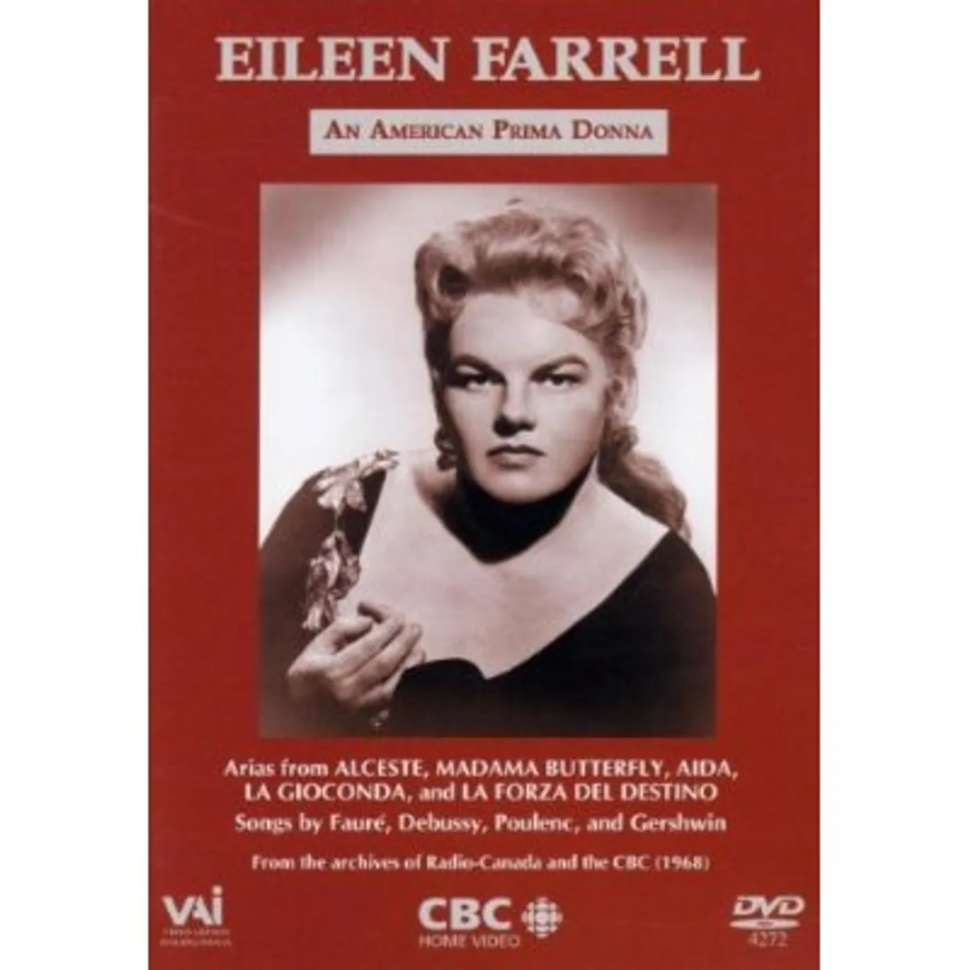 Eileen Farrell AN AMERICAN PRIMA DONNA DVD