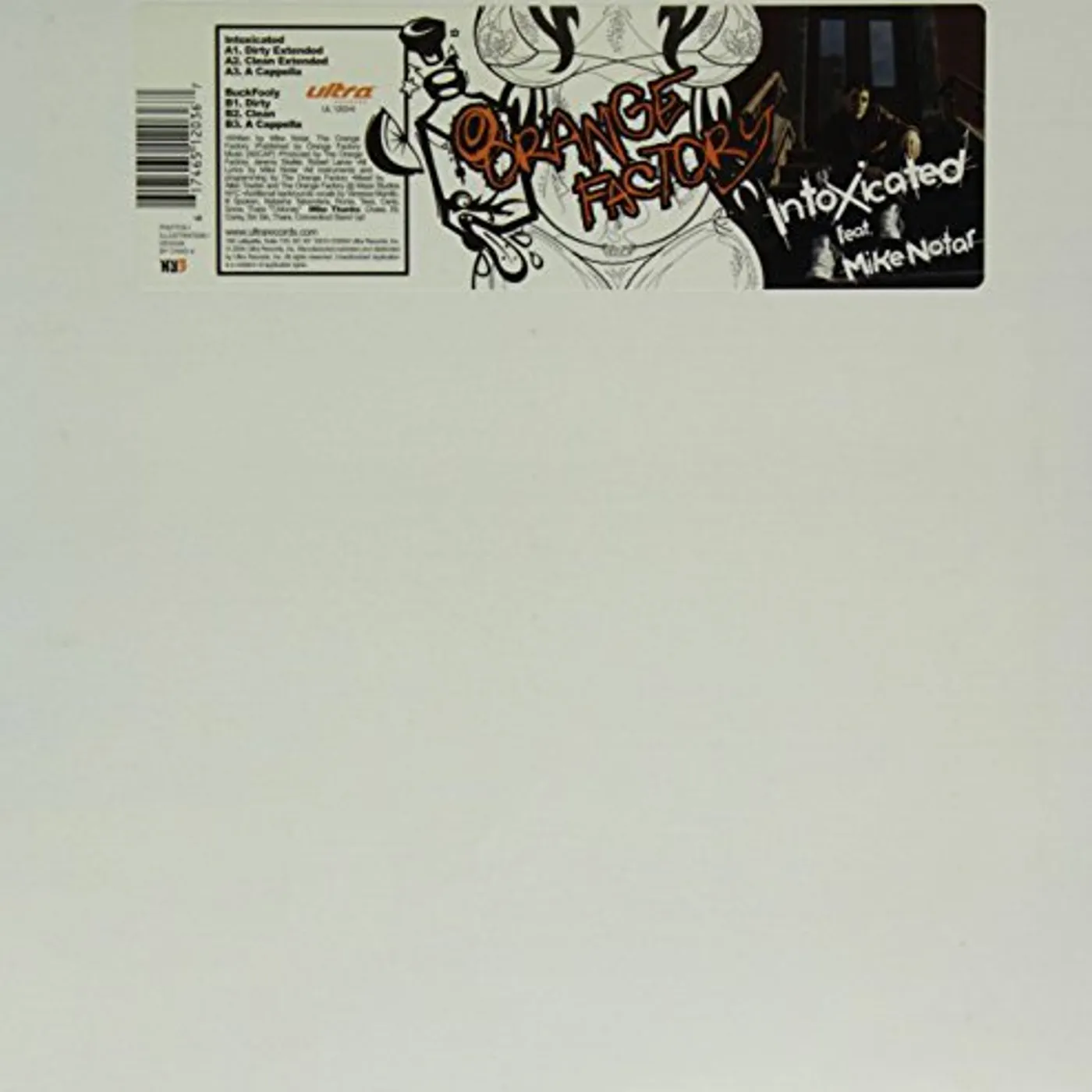 Orange Factory featuring Mike Notar INTOXICATED Vinyl Record