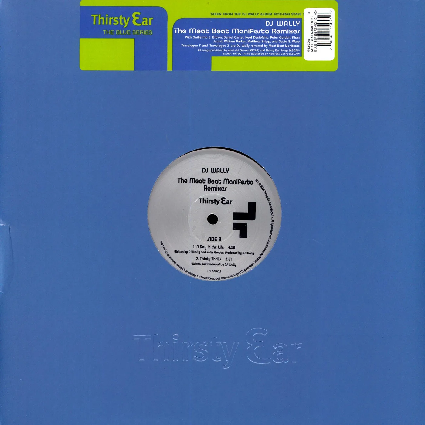 Meat Beat Manifesto BLUE SERIES REMIX Vinyl Record