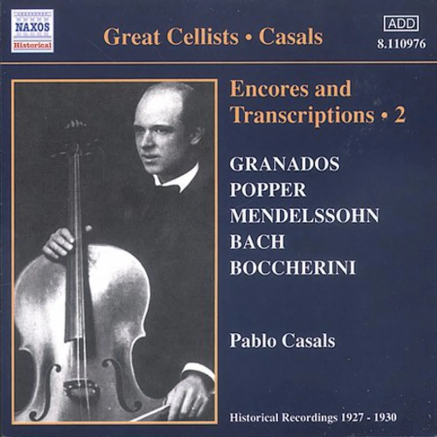 Pablo Casals ENCORES & TRANSCRIPTIONS 2 CD