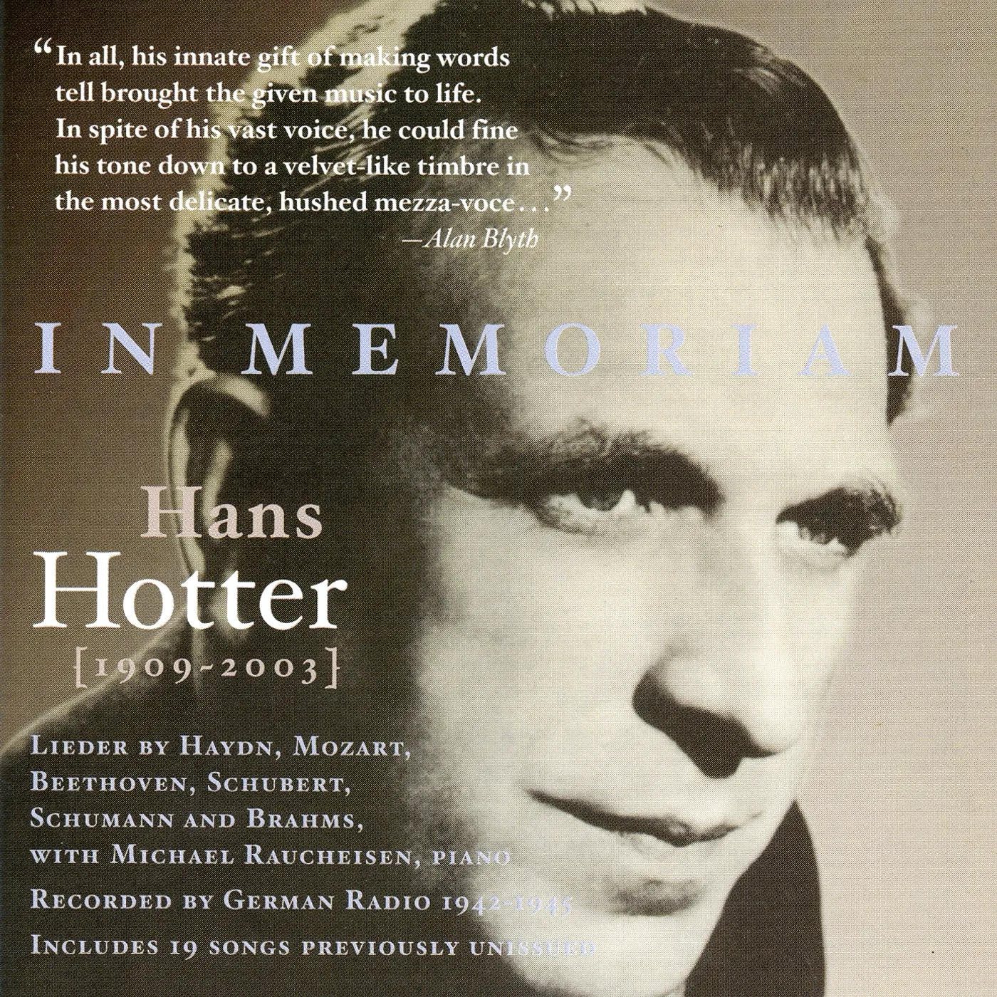 Hans Hotter IN MEMORIAM CD