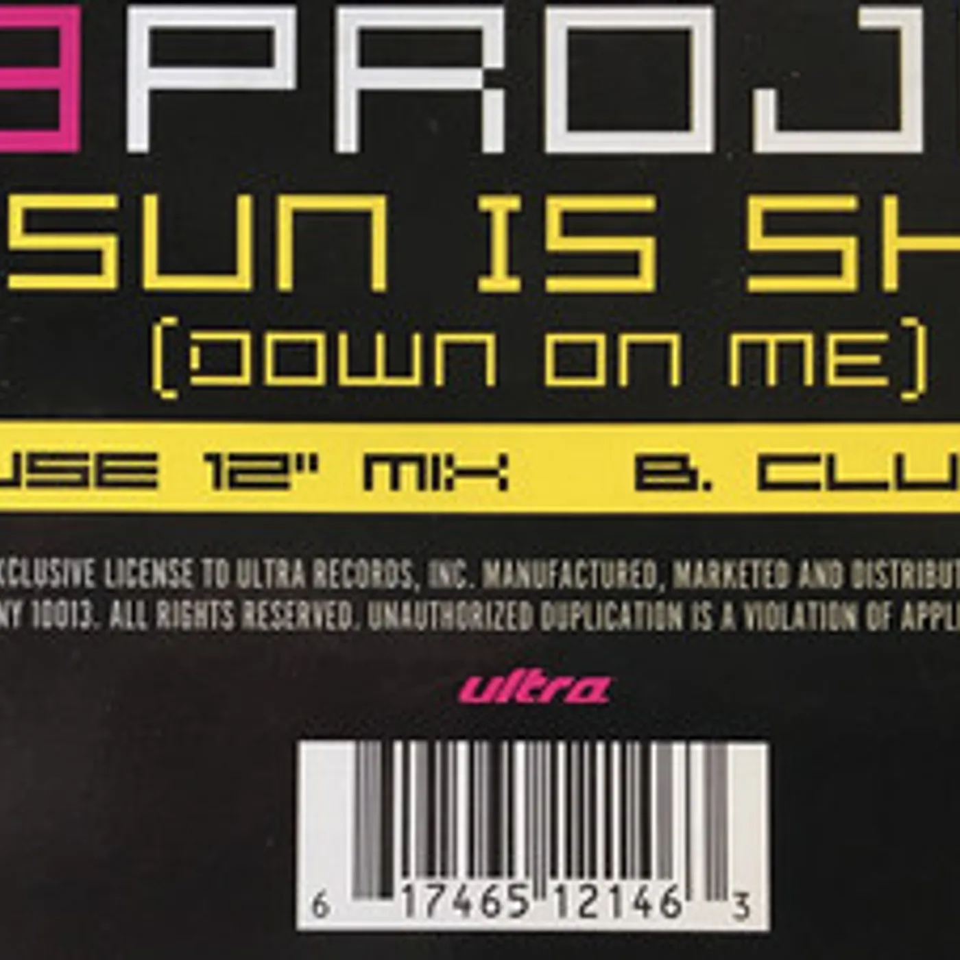 Rob Dt8 / Li SUN IS SHINING DOWN ON ME Vinyl Record