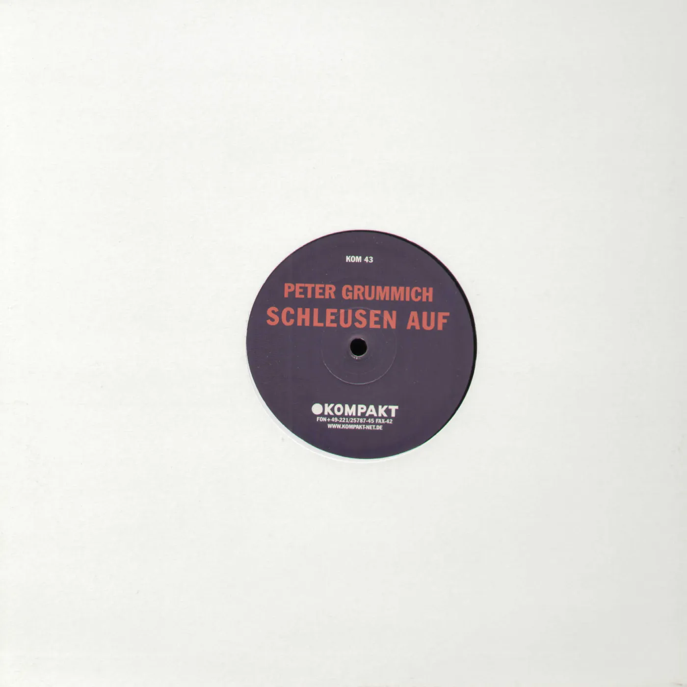 Peter Grummich Schleusen Auf Vinyl Record