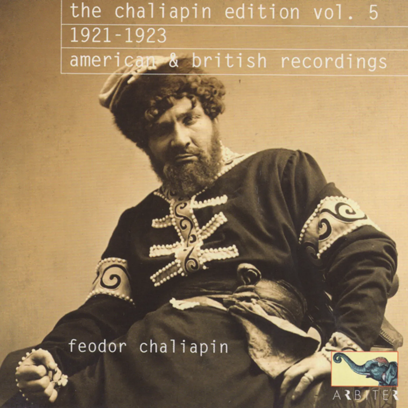 Feodor Chaliapin EDITION 5 NEW YORK & LONDON RECORDINGS 1921-1923 CD