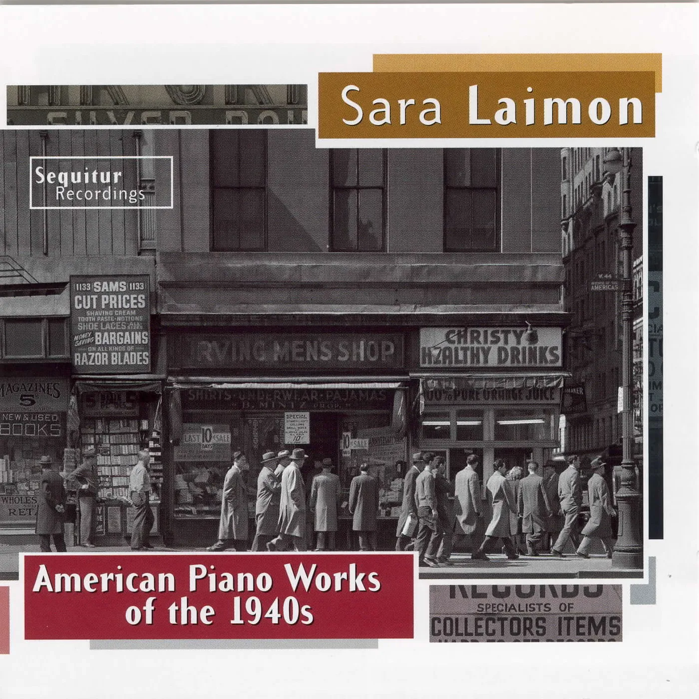 Sara Laimon AMERICAN PIANO MUSIC OF THE 1940'S CD