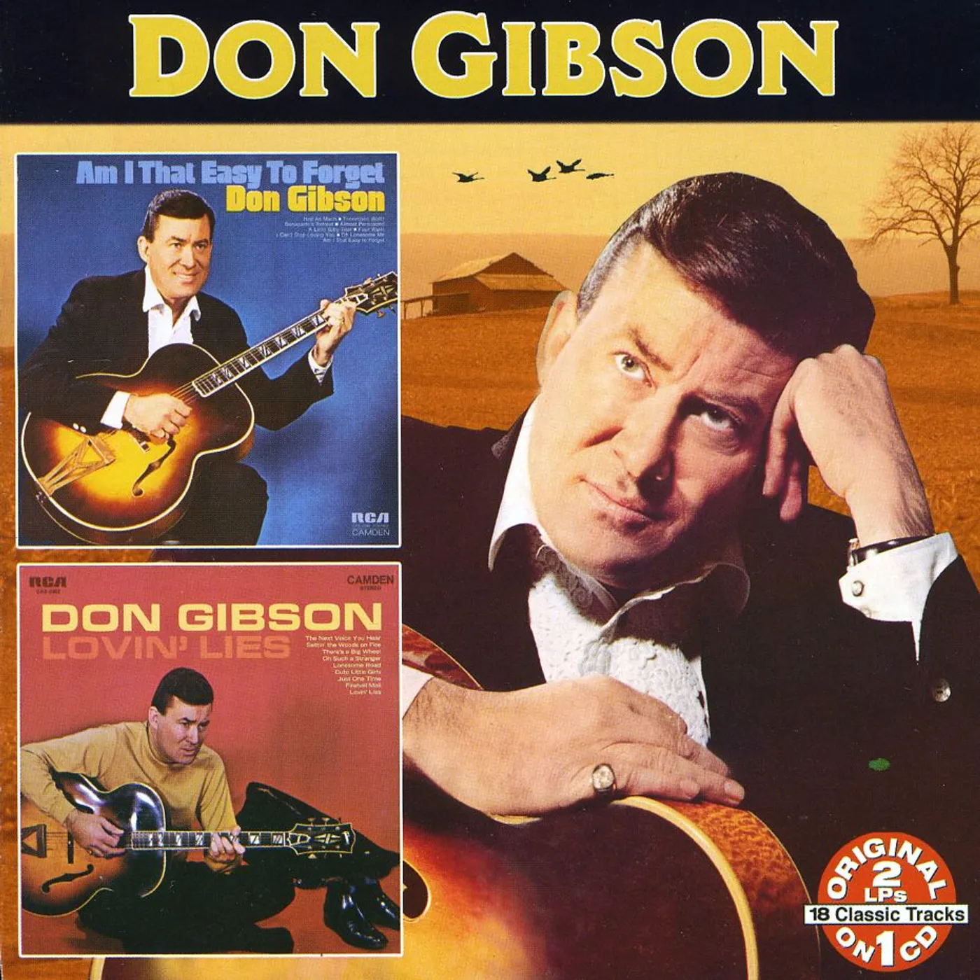 Don Gibson AM I THAT EASY TO FORGET: LOVIN LIES CD