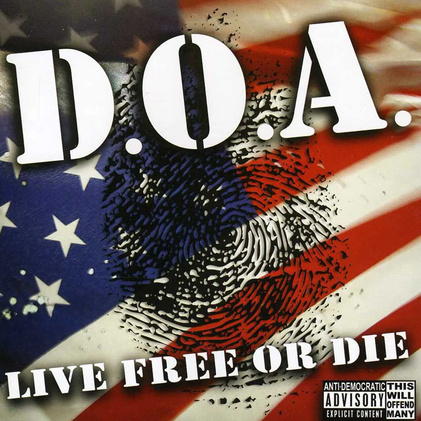 D.O.A. LIVE FREE OR DIE CD