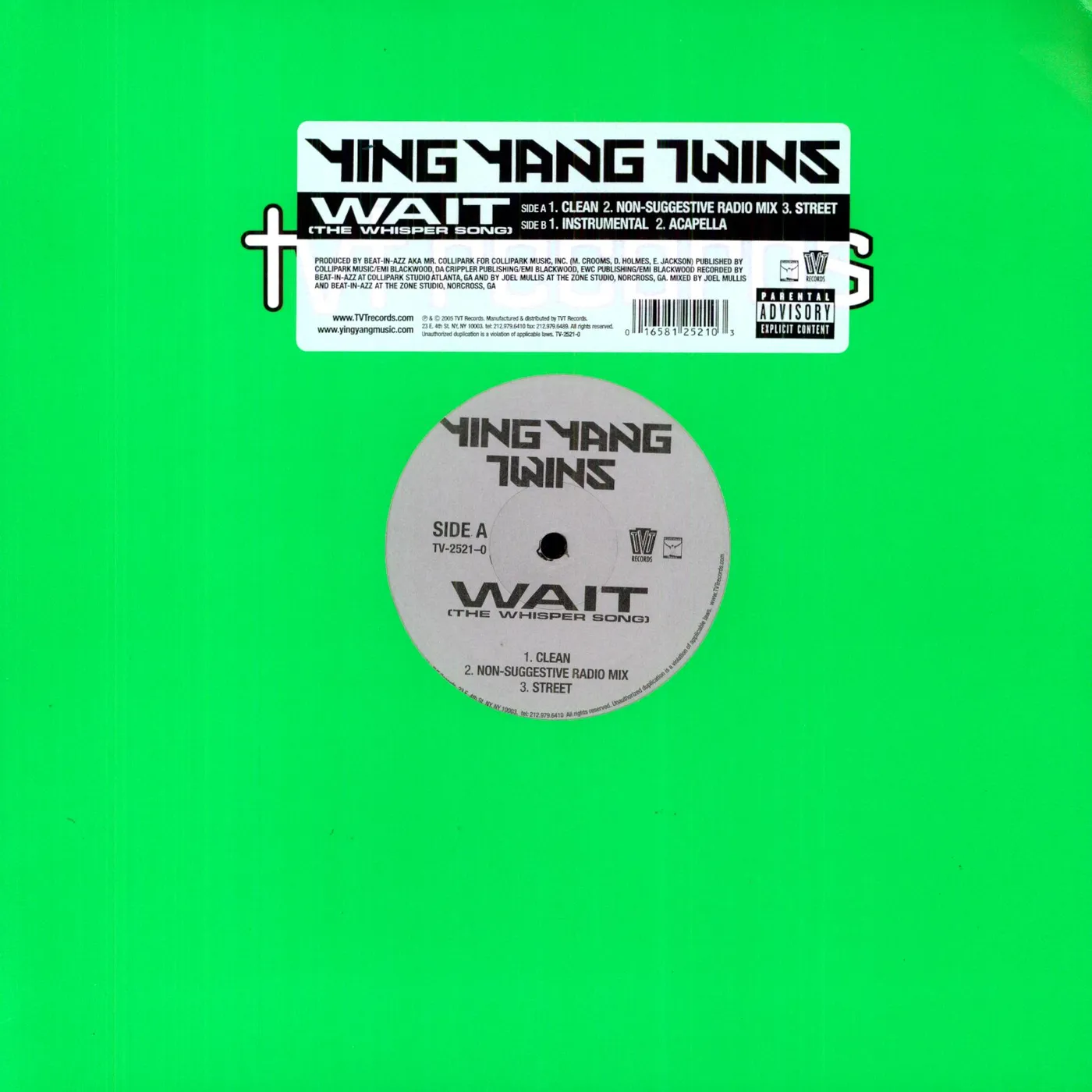 Ying Yang Twins WAIT Vinyl Record
