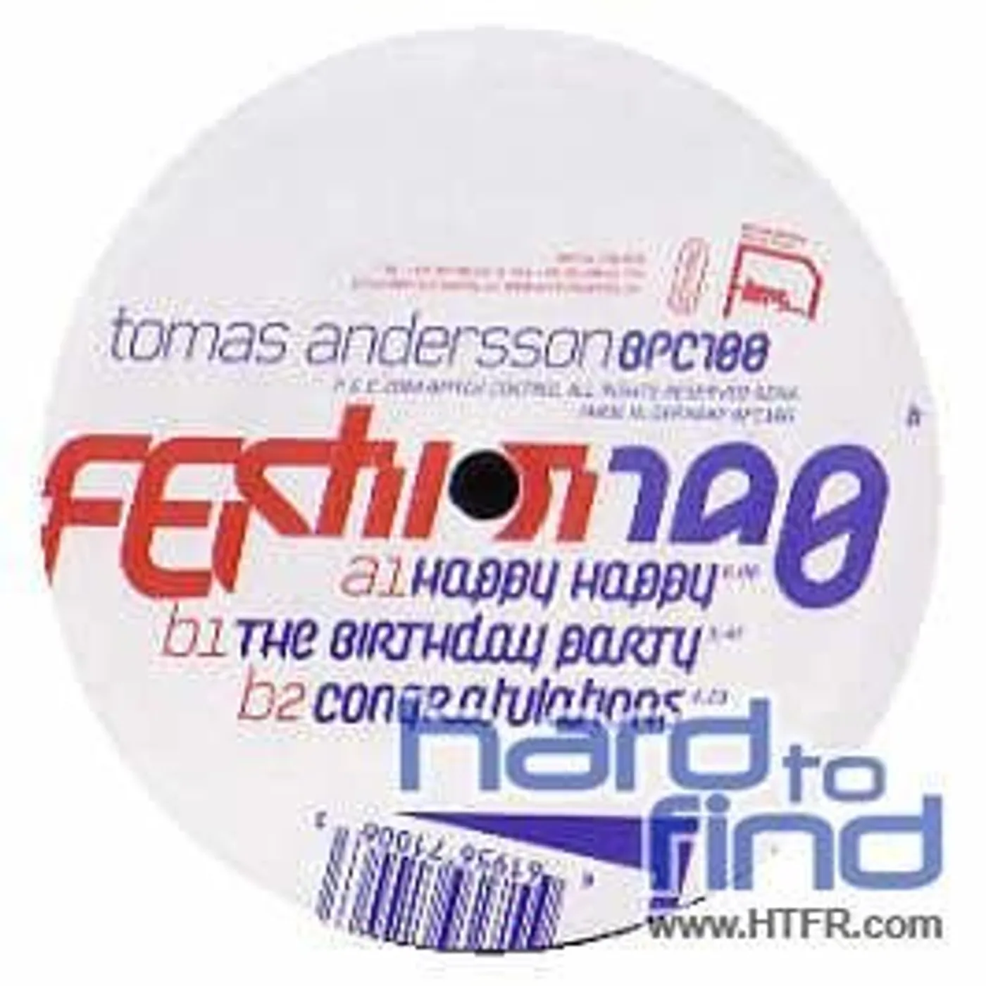 Tomas Andersson Festivities Vinyl Record
