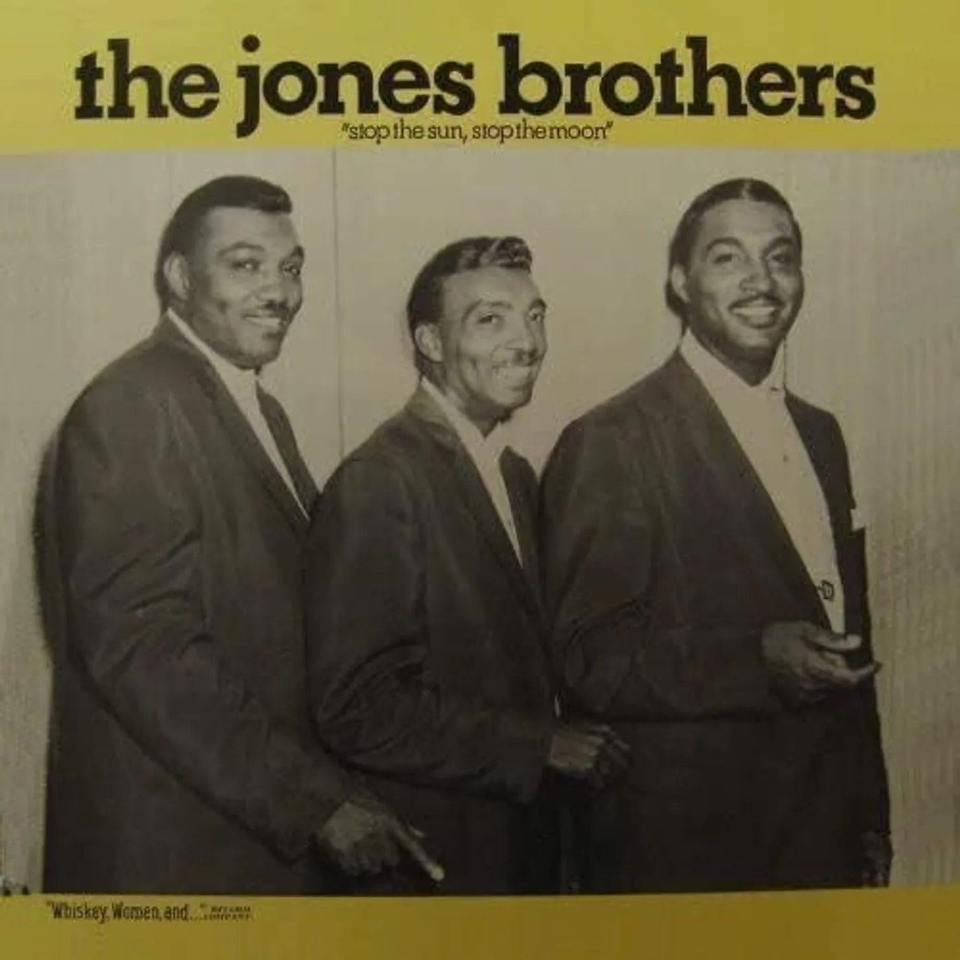Jones Brothers STOP THE SUN STOP THE MOON Vinyl Record