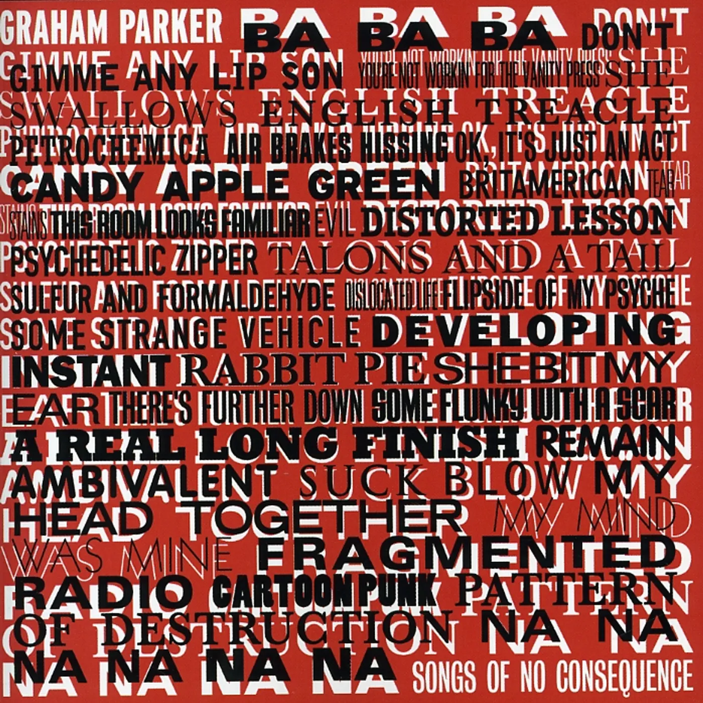 Graham Parker SONGS OF NO CONSEQUENCE CD