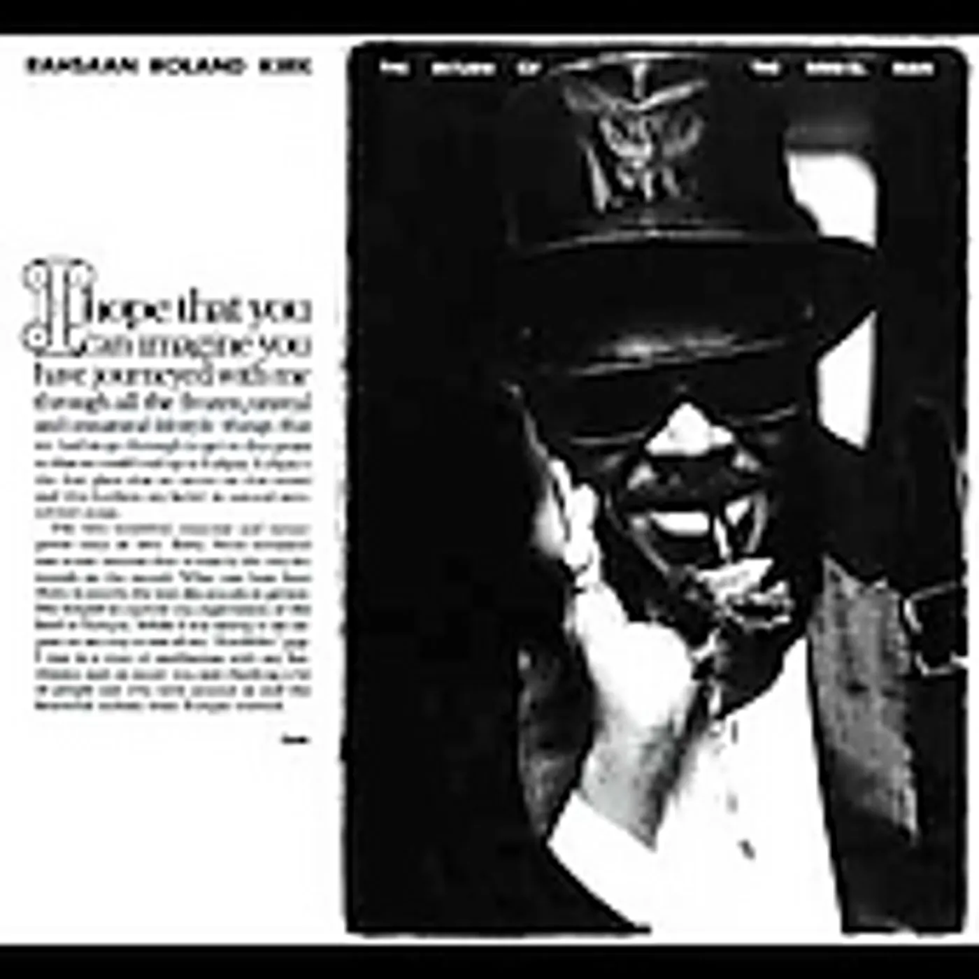 Rahsaan Roland Kirk RETURN OF THE 5000 LB MAN CD