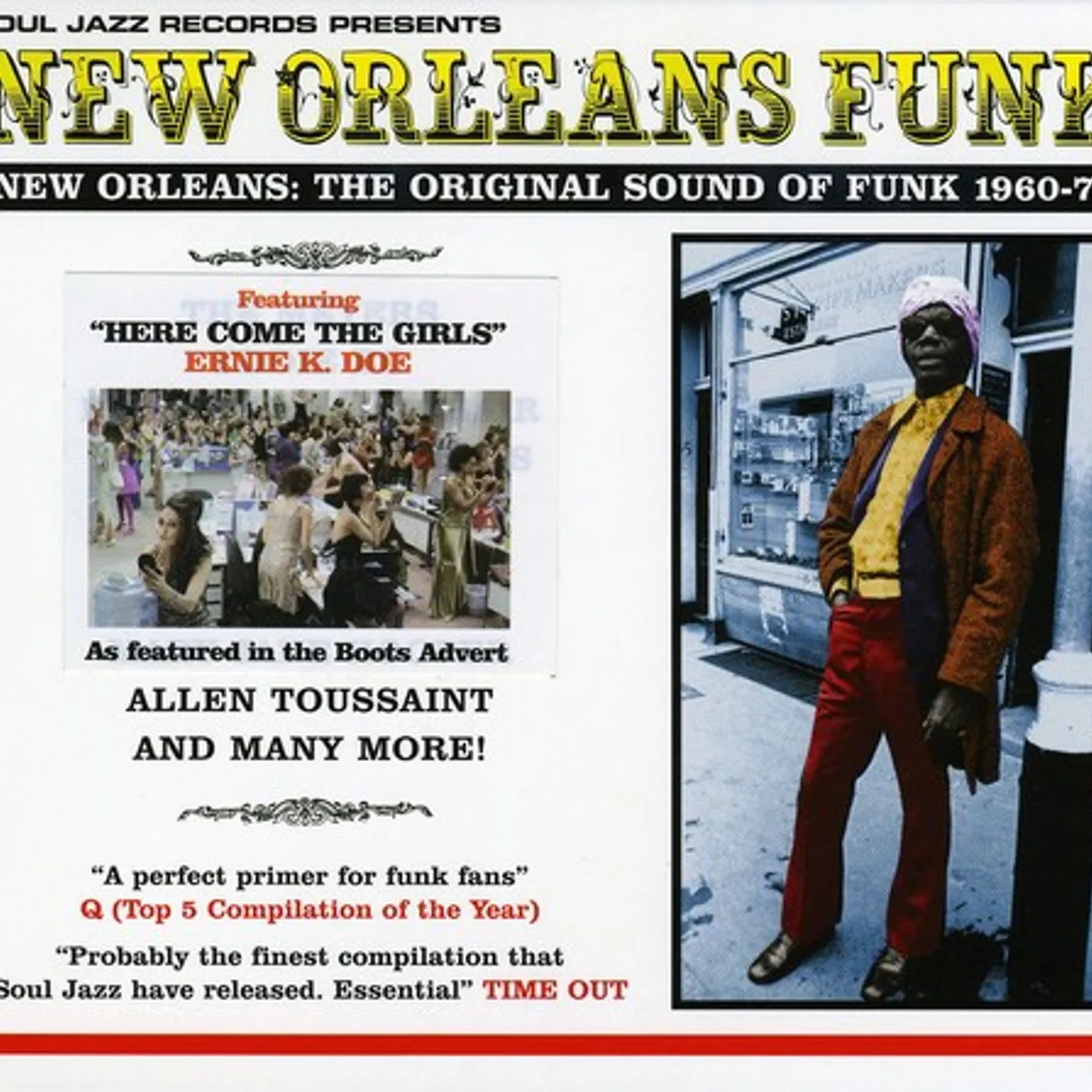 Soul Jazz Records Presents NEW ORLEANS FUNK: ORIGINAL SOUND OF FUNK 1960 - 75 CD