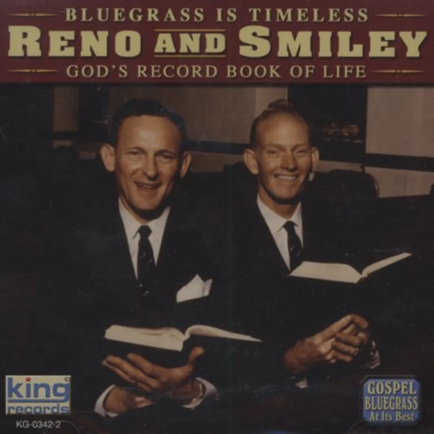 Reno & Smiley GOD'S RECORD BOOK OF LIFE CD