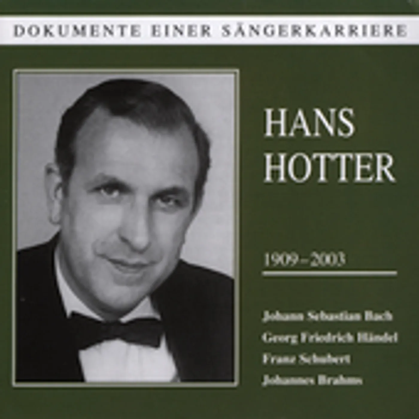 HANS HOTTER SINGS CD