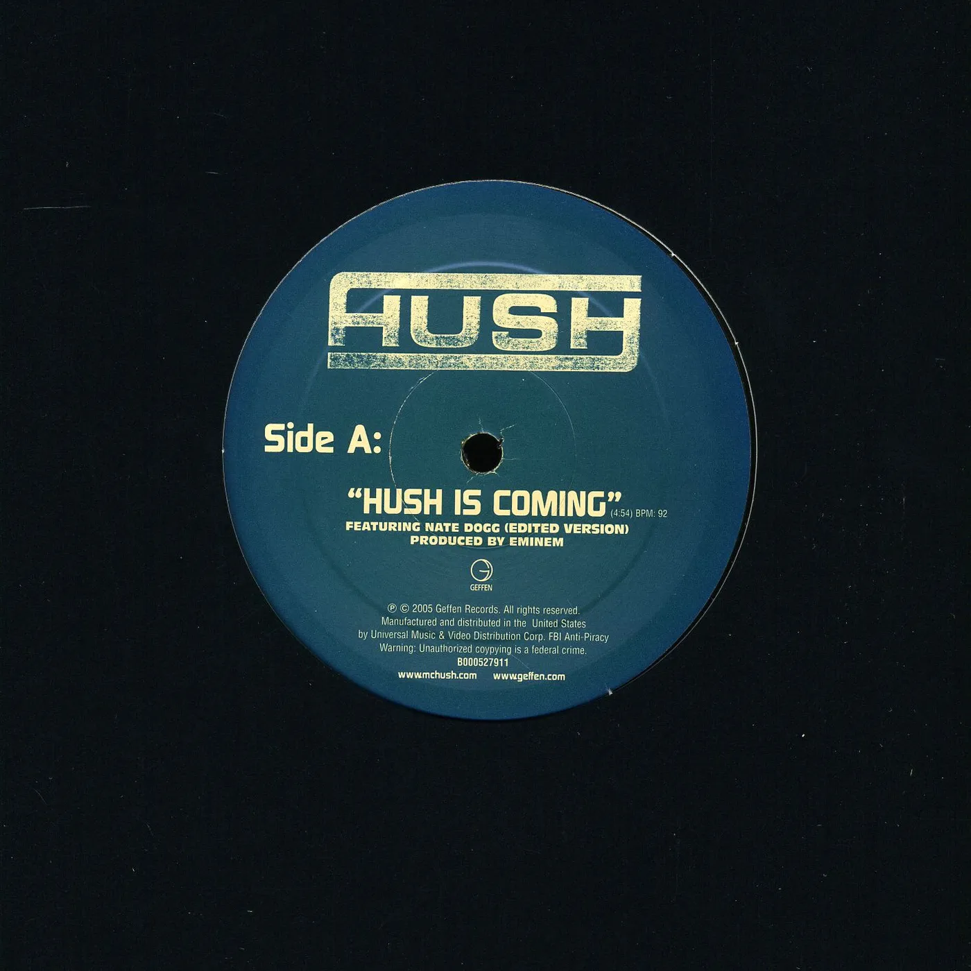 HUSH IS COMING / LET IT BREATHE (X2) / ROCK SHIT Vinyl Record