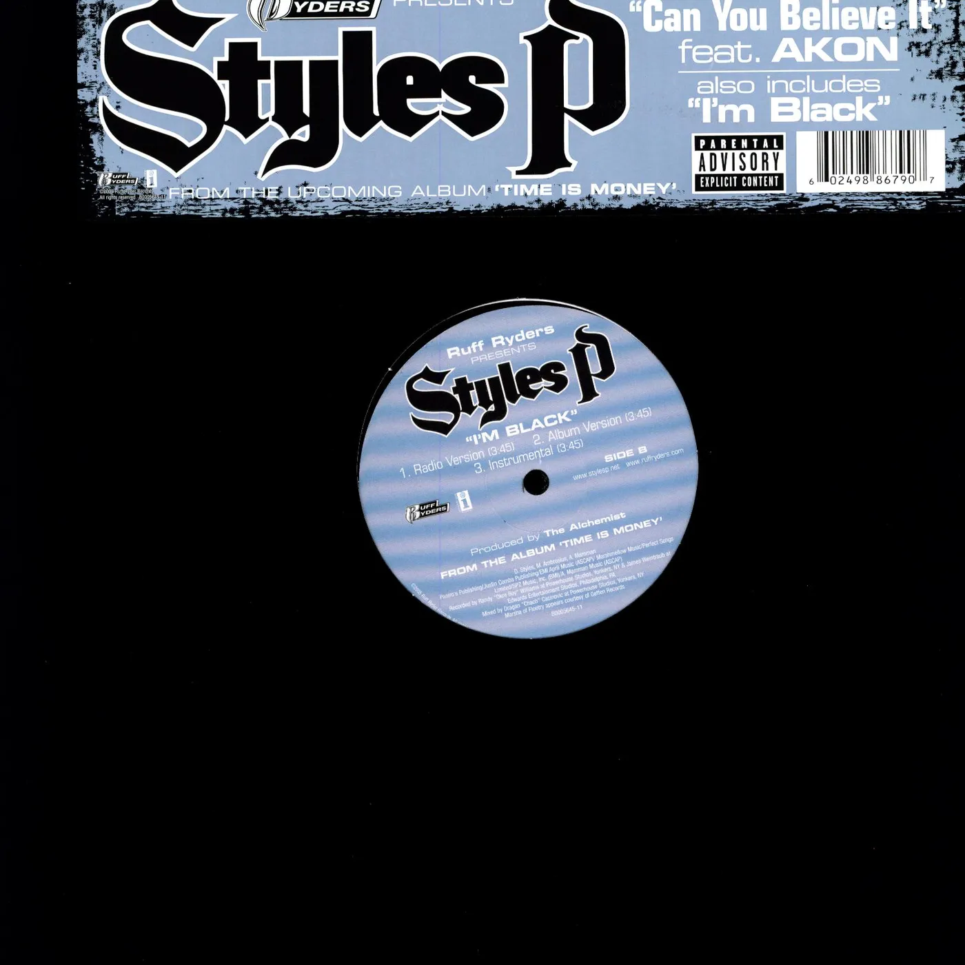 Styles P CAN YOU BELIEVE IT (X3) / I'M BLACK (X3) Vinyl Record