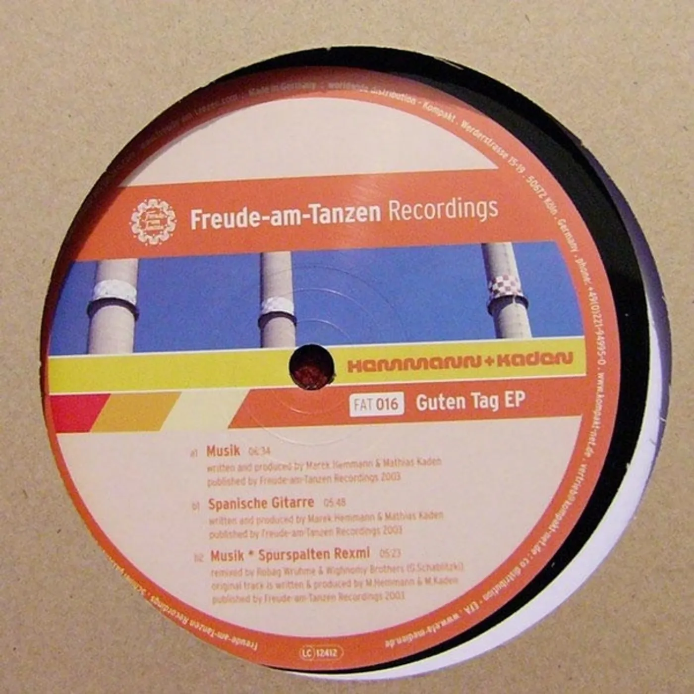 Hemmann & Kaden GUTEN TAG Vinyl Record