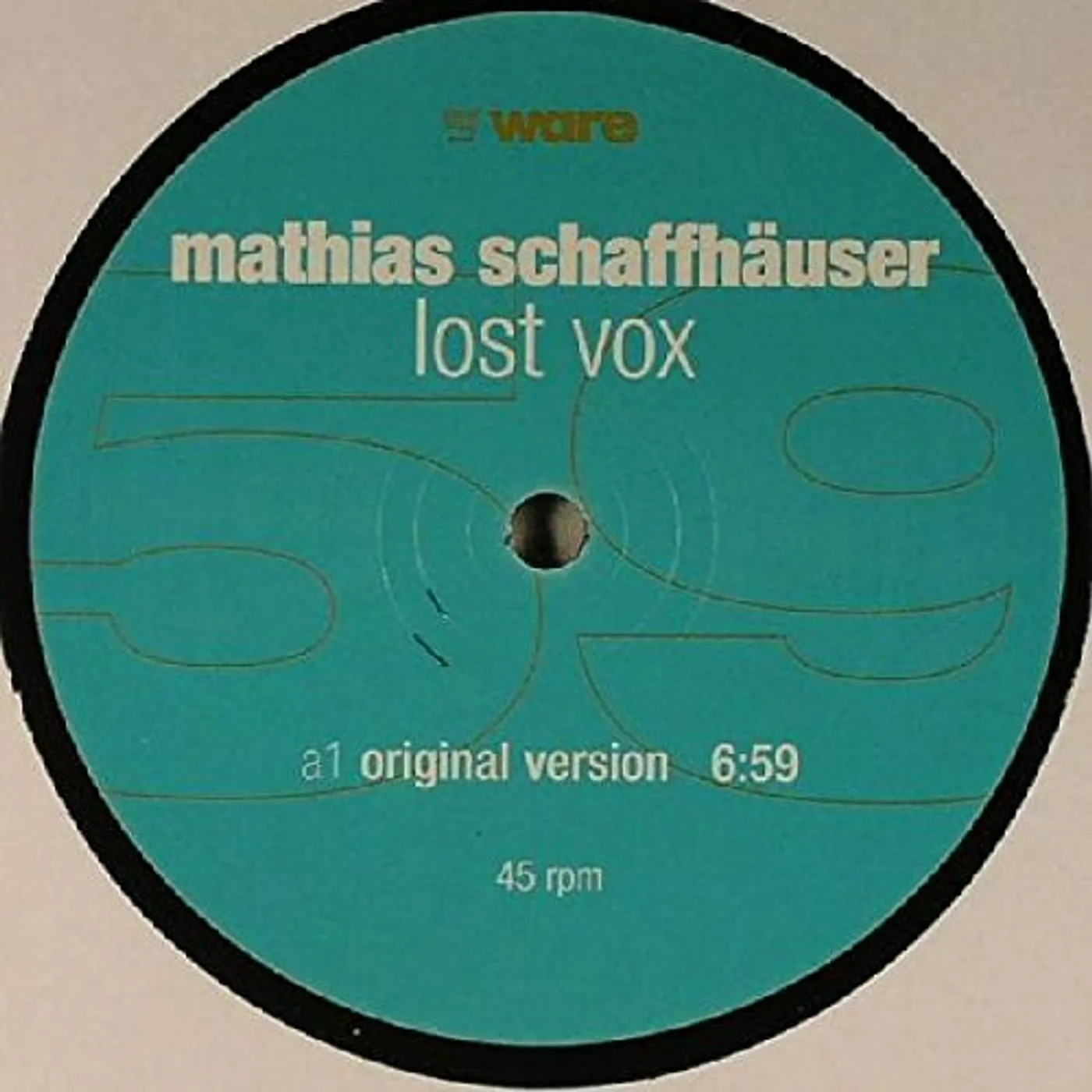Mathias Schaffhäuser Lost Vox Vinyl Record