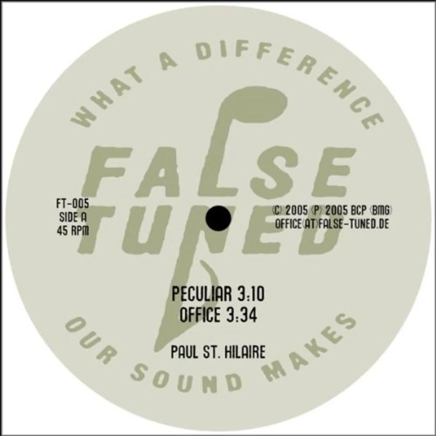 Paul St. Hilaire PECULIAR Vinyl Record