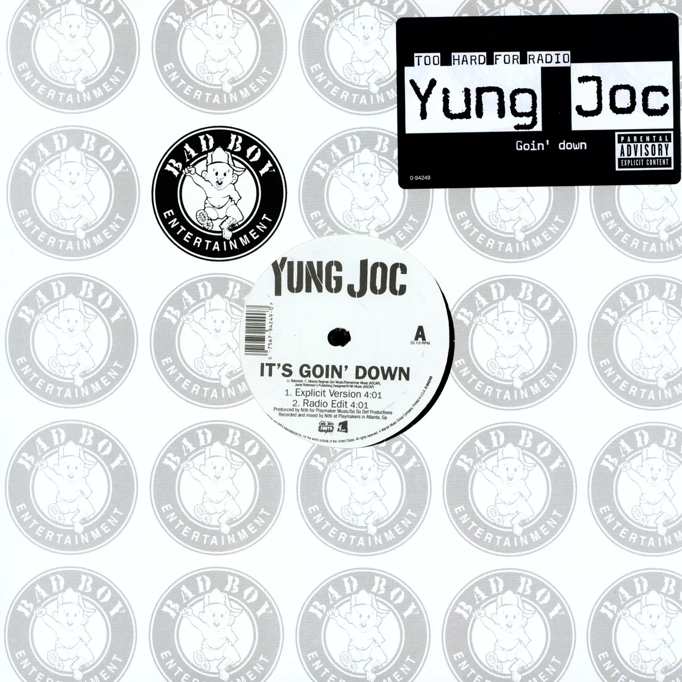 Yung Joc GOIN DOWN Vinyl Record