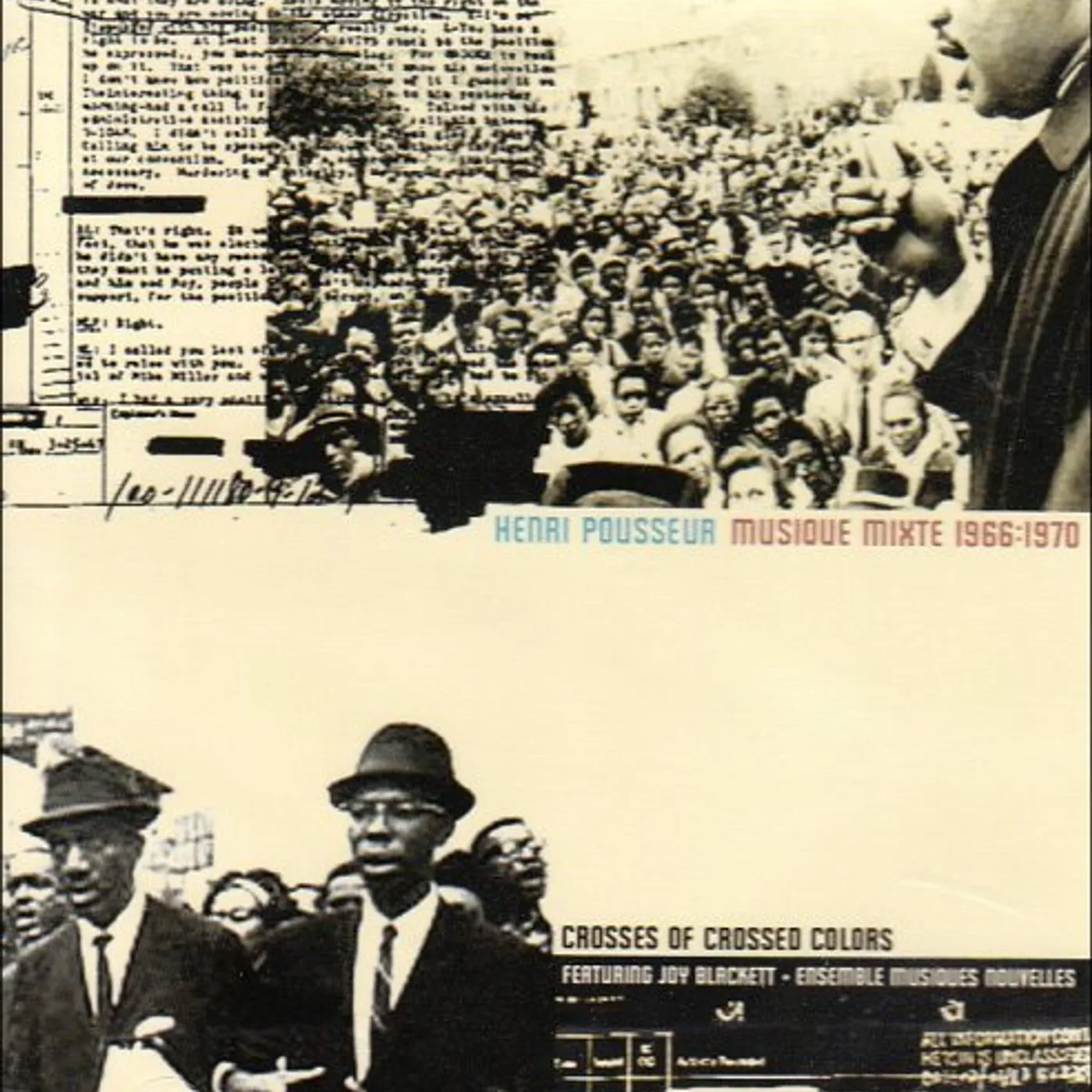 Henri Pousseur MUSIQUE MIXTE 1966-1970 CD