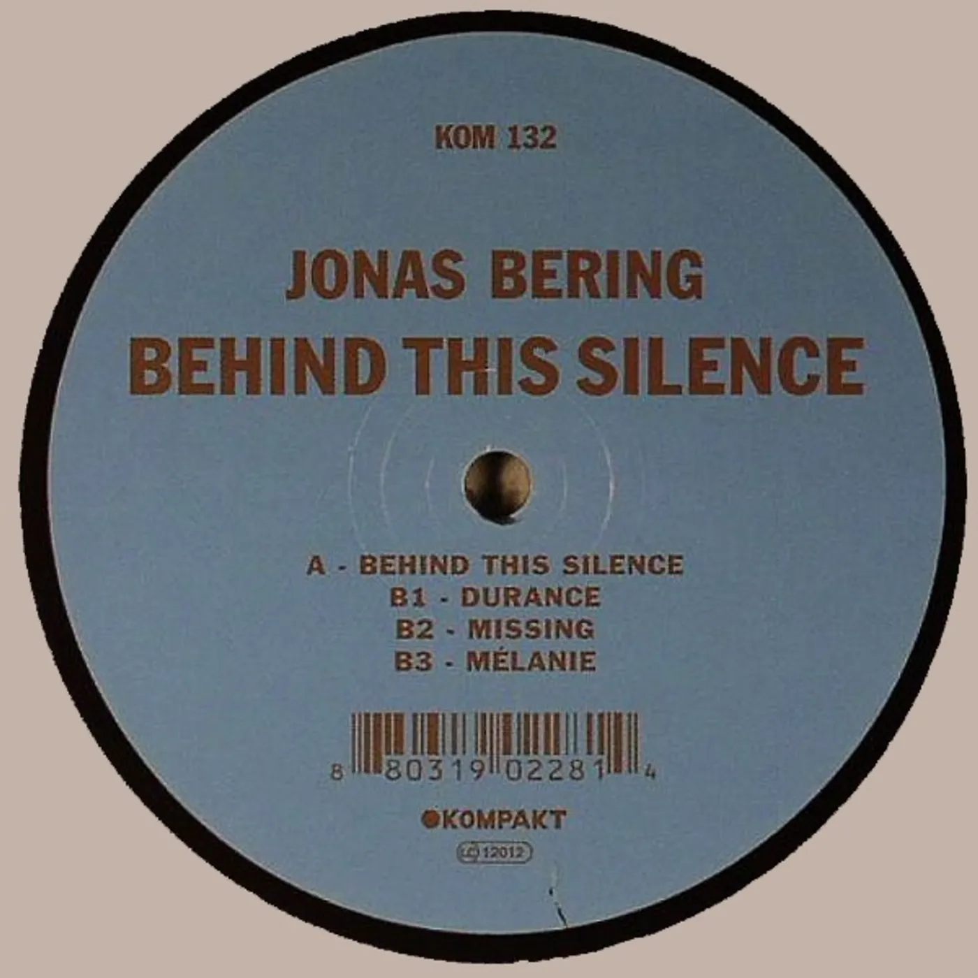 Jonas Bering Behind This Silence Vinyl Record