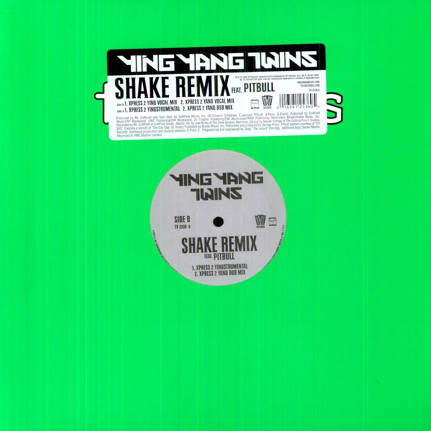 Ying Yang Twins Shake Vinyl Record