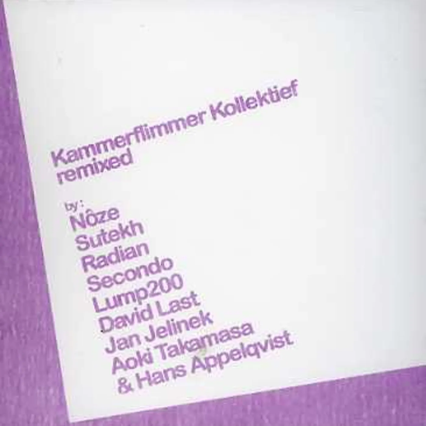 Kammerflimmer Kollektief REMIXED CD