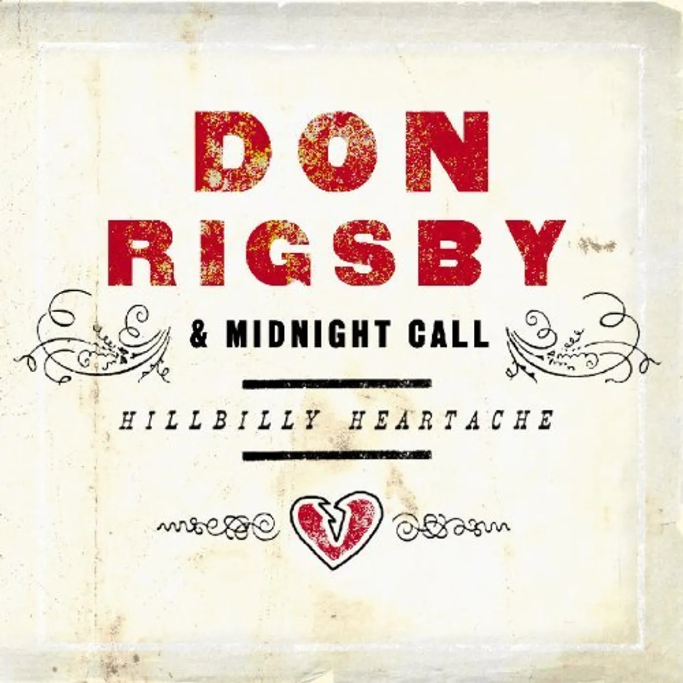 Don Rigsby & Midnight Call HILLBILLY HEARTACHE CD