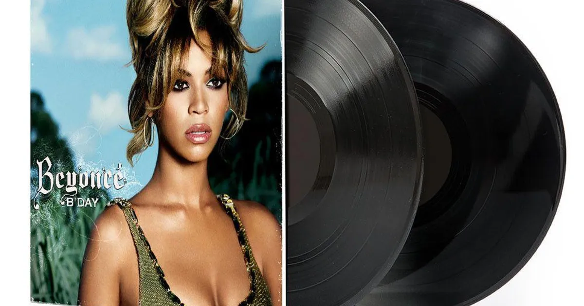 Beyoncé – B'Day アナログレコード LP BEYONCE B'DAY LP WHITE GOLD SILVER PLATINUM TONE RECORD RARE