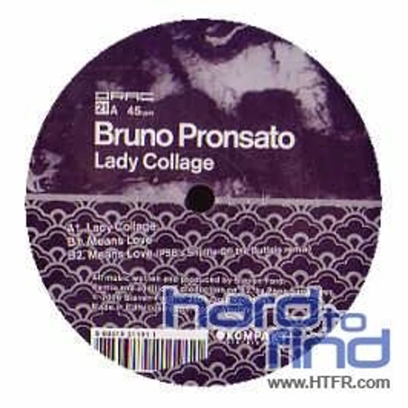 Bruno Pronsato Lady Collage Vinyl Record