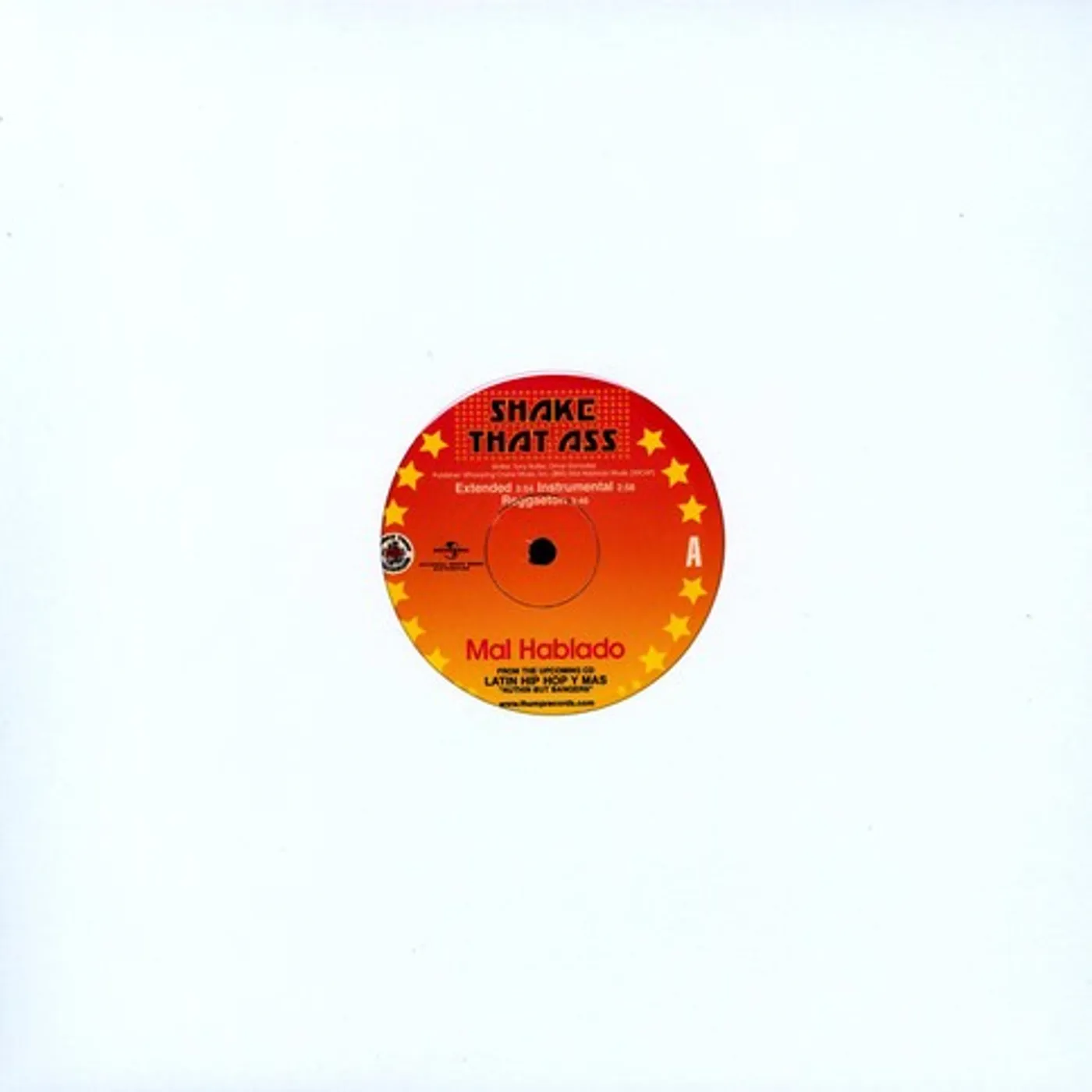 Mal Hablado SHAKE THAT ASS (X3) / SLOW BURNER (X3) Vinyl Record