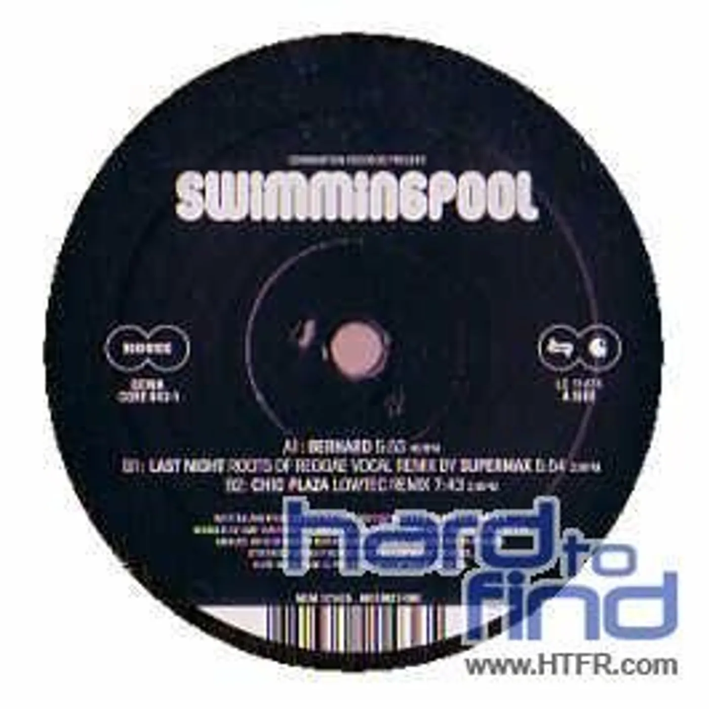 Swimming Pool Surrounded By Disco Vinyl Record