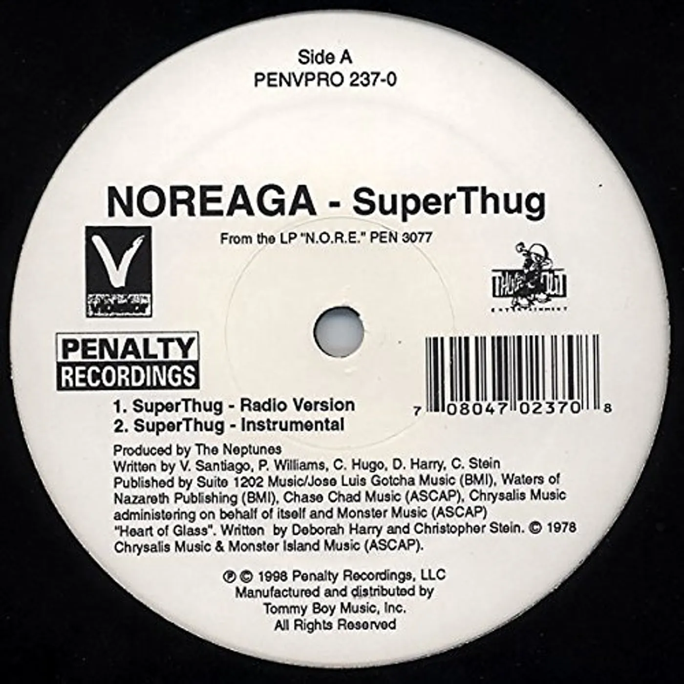 Noreaga SuperThug Vinyl Record