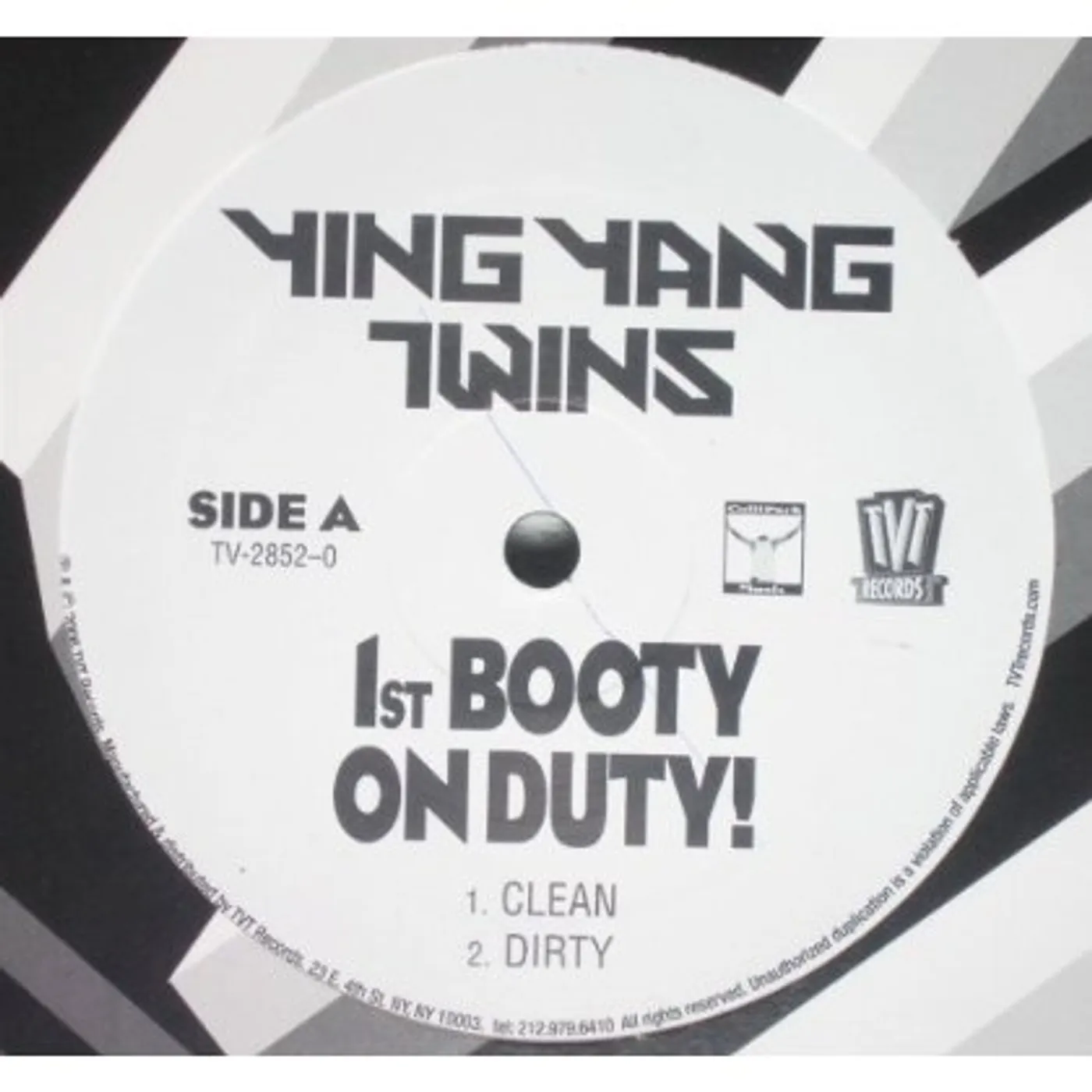 Ying Yang Twins 1ST BOOTY ON DUTY Vinyl Record