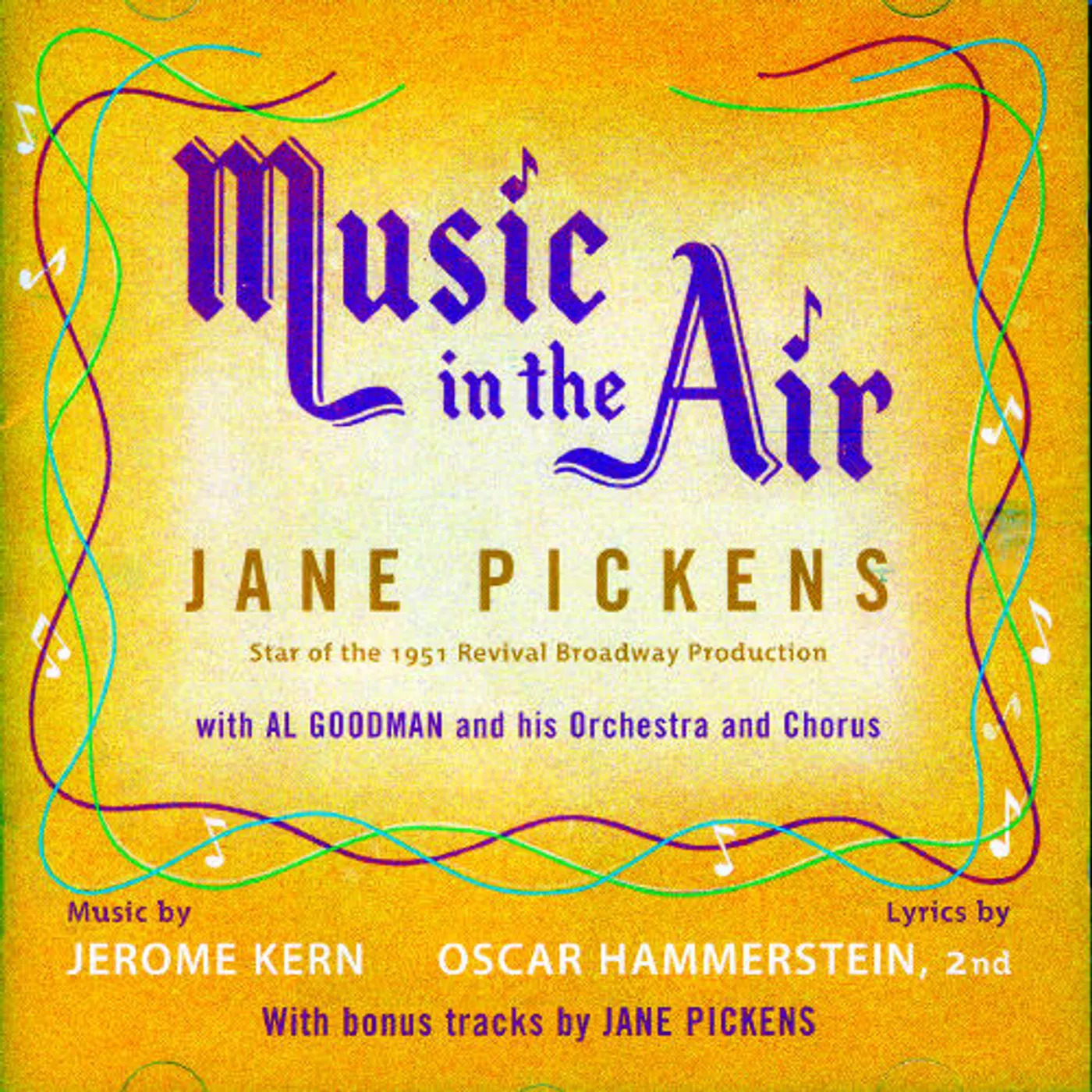 Jane Pickens MUSIC IN THE AIR CD