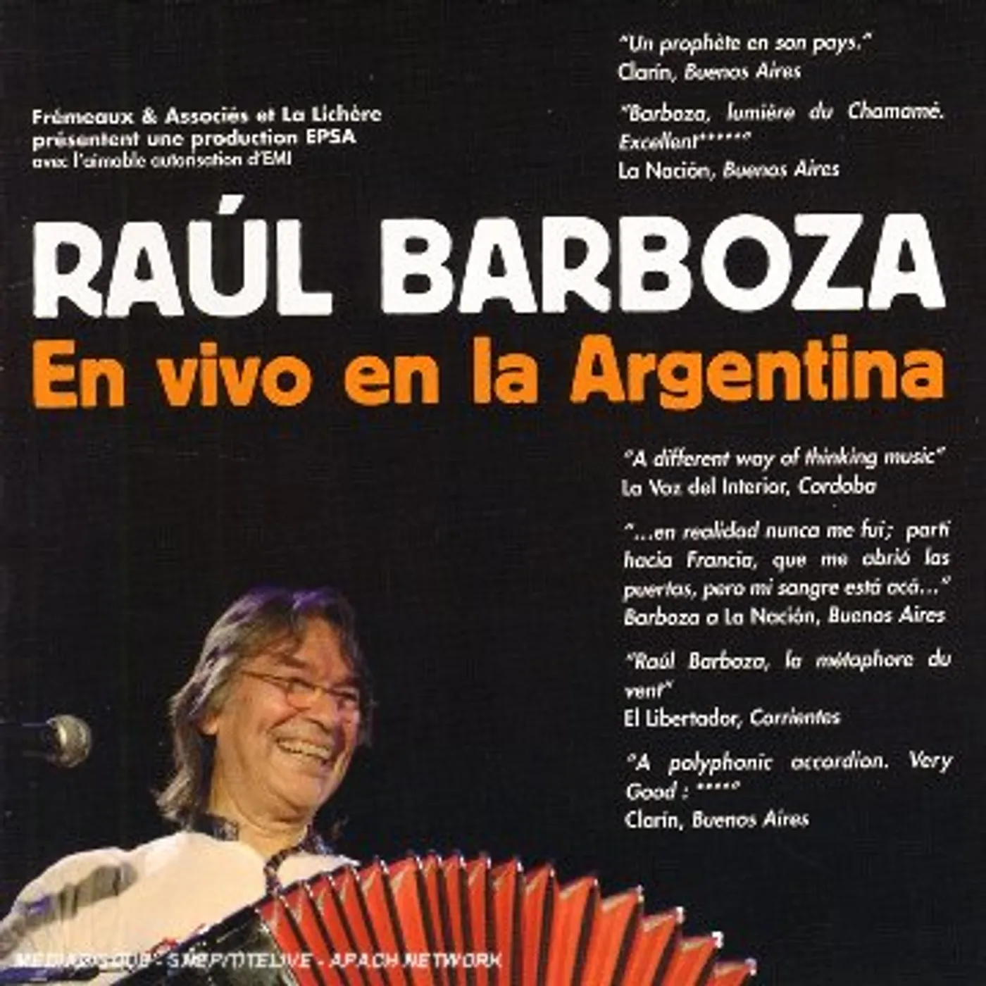 Raul Barboza EN VIVO EN LA ARGENTINA CD