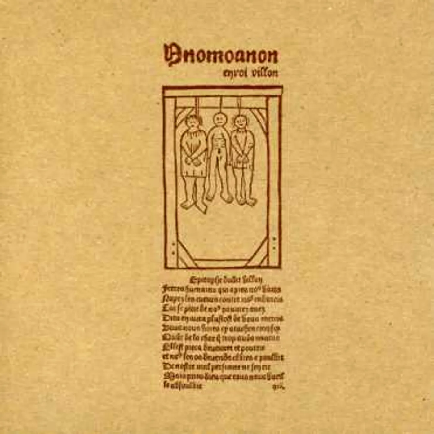 Anomoanon ENVOI VILLON CD