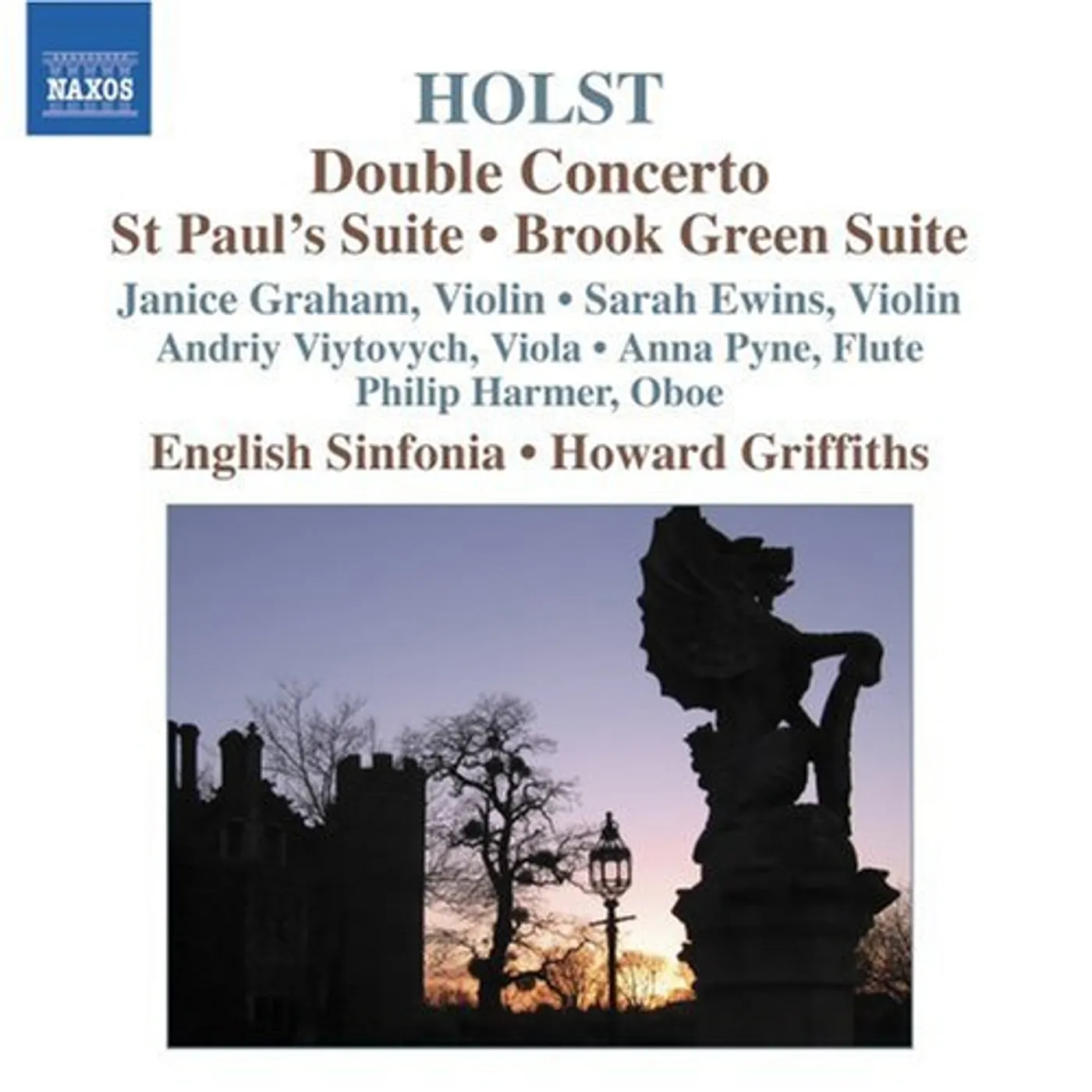 Gustav Holst DOUBLE CONCERTO ST PAUL'S SUI CD