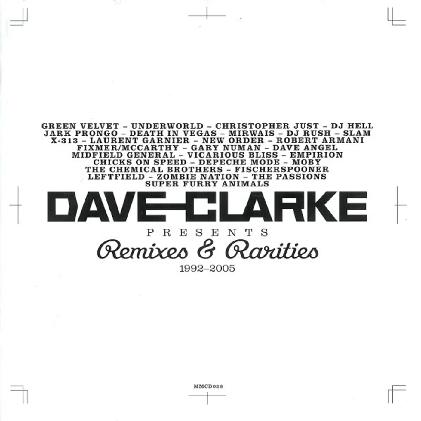 Dave Clarke REMIXES & RARITIES 1992-2005 3 Vinyl Record