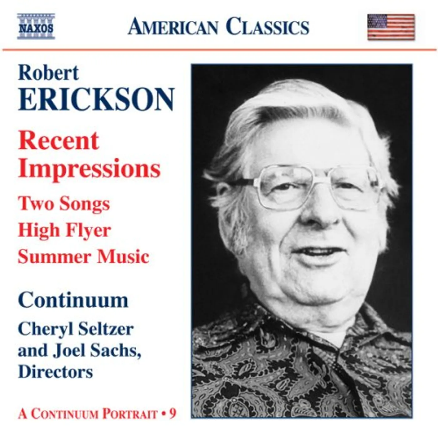 Robert Erickson ORCHESTRAL CHAMBER AND VOCAL CD