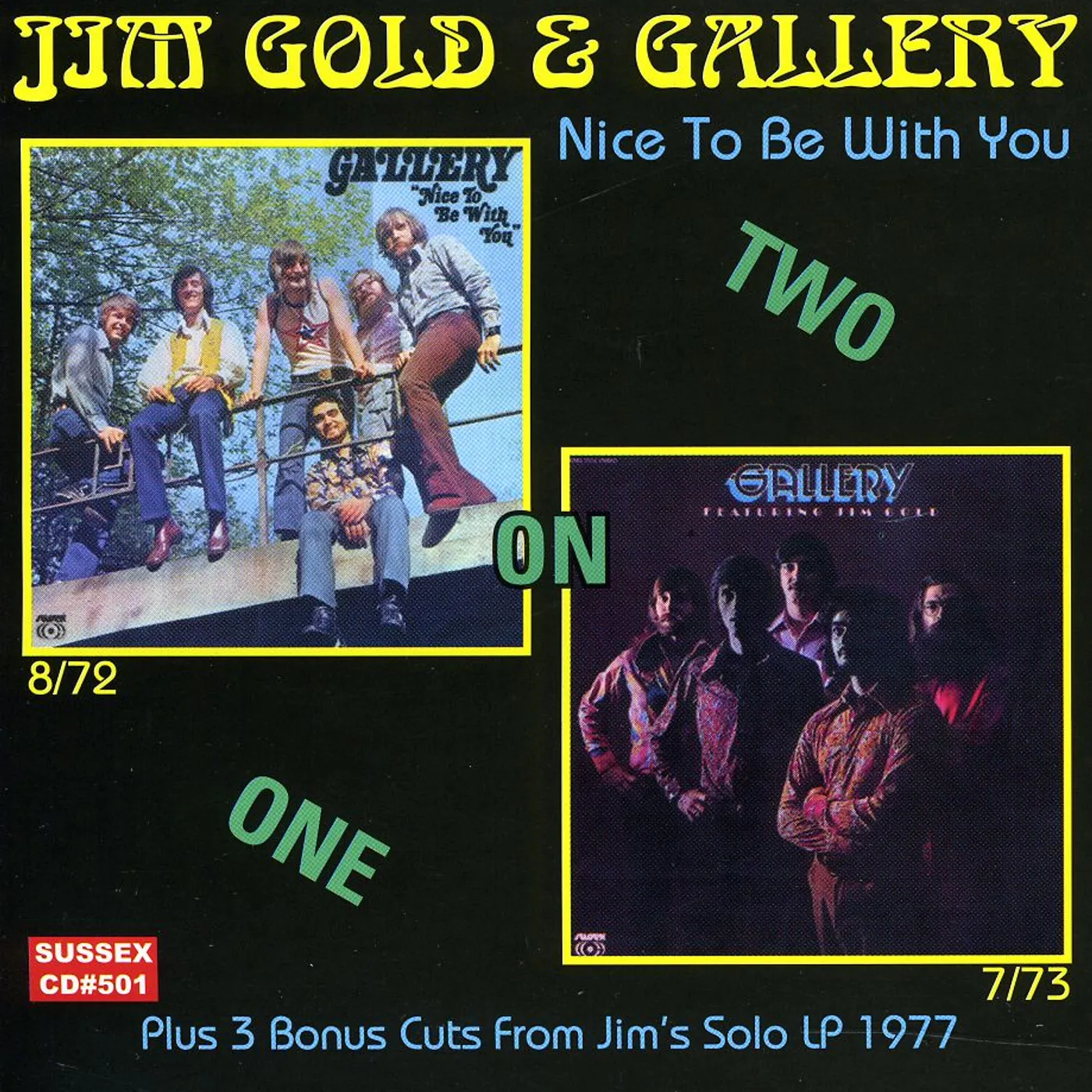 Jim Gold & Gallery NICE TO BE WITH YOU 2 ON 1 CD