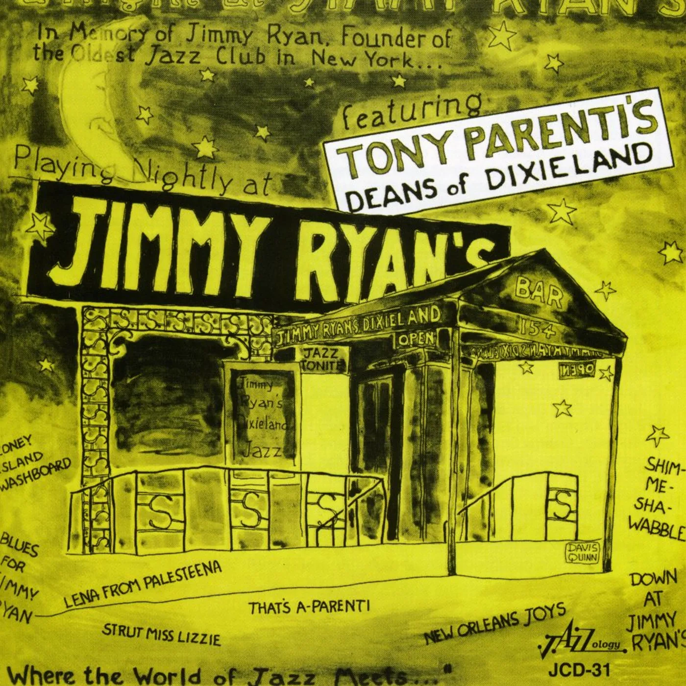 Tony Parenti NIGHT AT JIMMY RYAN'S CD