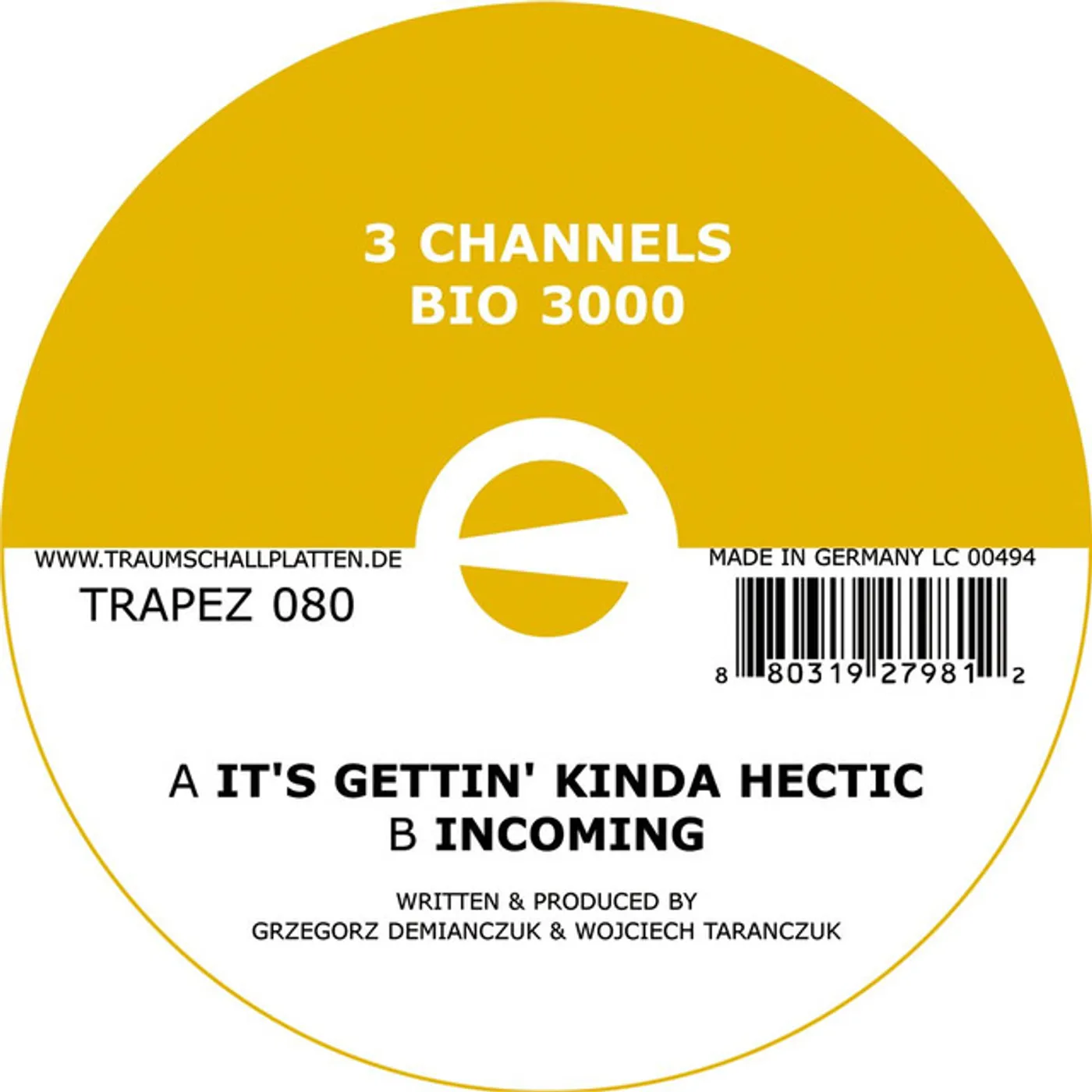 3 Channels Bio 3000 Vinyl Record