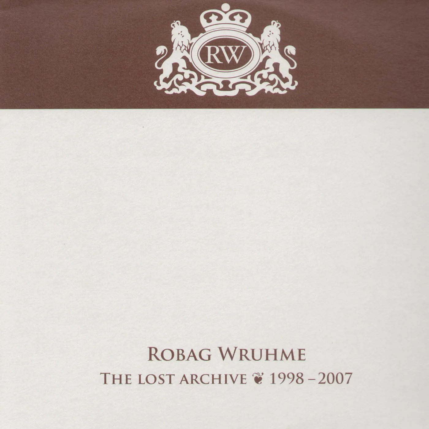 Robag Wruhme LOST ARCHIVE 1998-2007 Vinyl Record