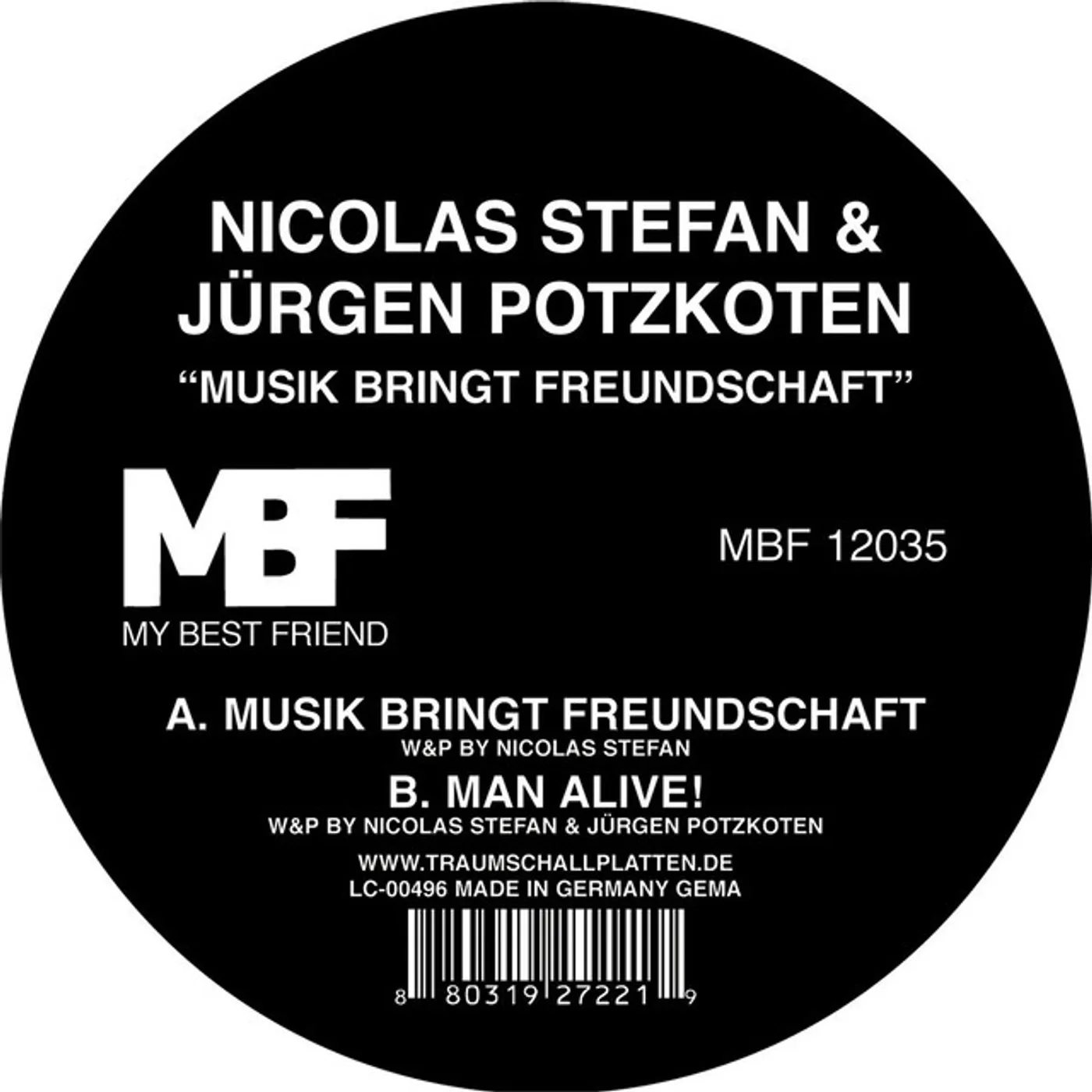 Nicolas Stefan & Jürgen Potzkoten Musik Bringt Freundschaft Vinyl Record