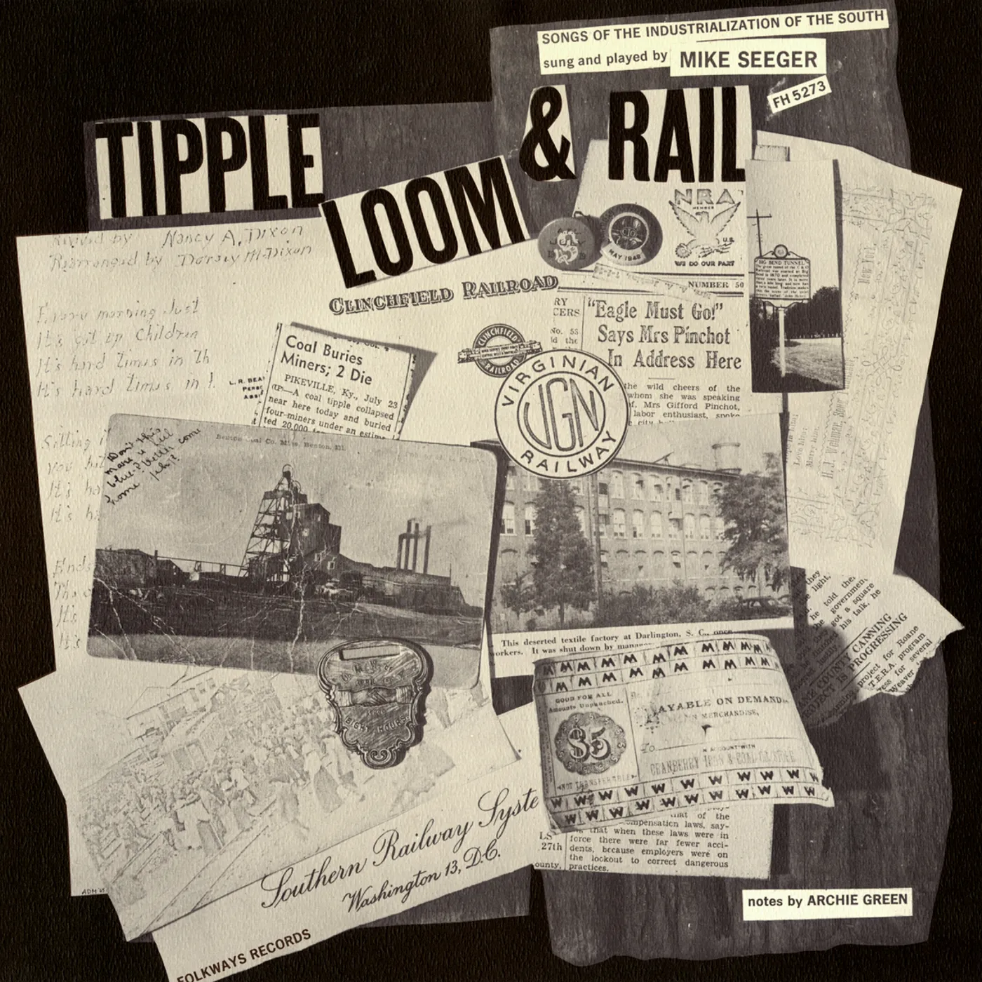Mike Seeger TIPPLE LOOM & RAIL: SONG OF THE INDUST CD