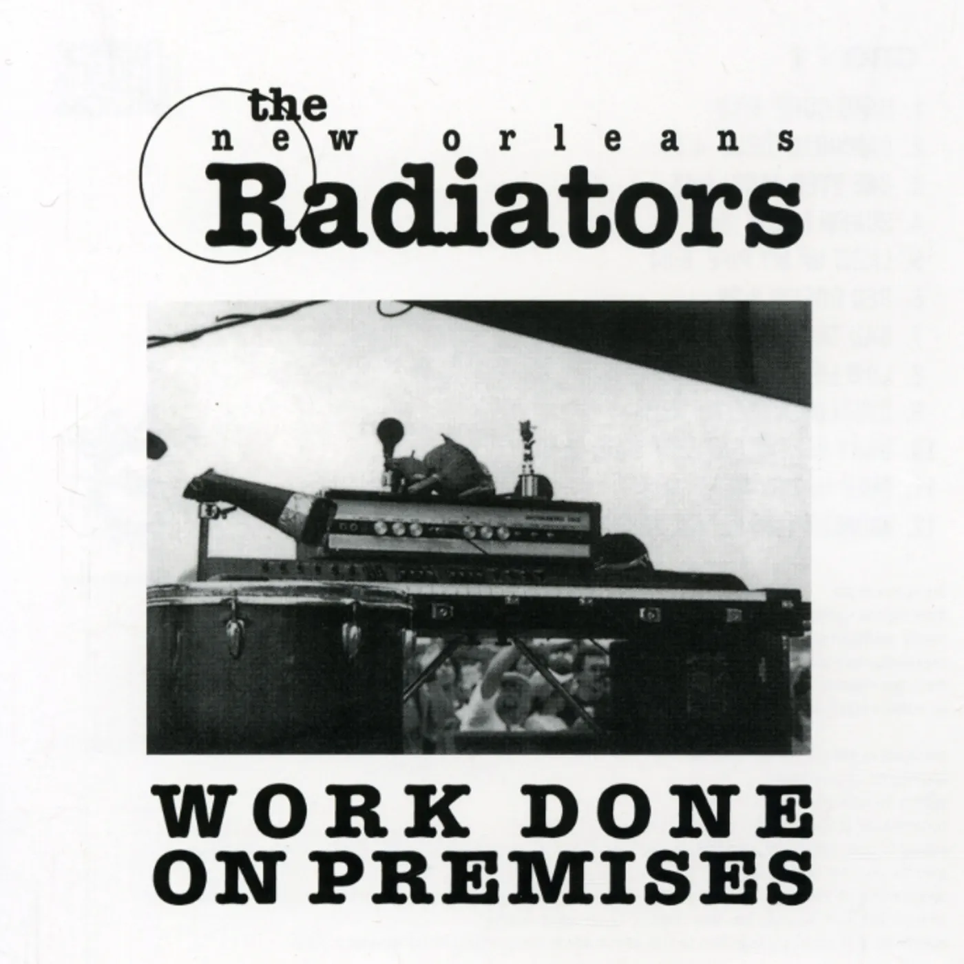 The Radiators WORK DONE ON PREMISES CD