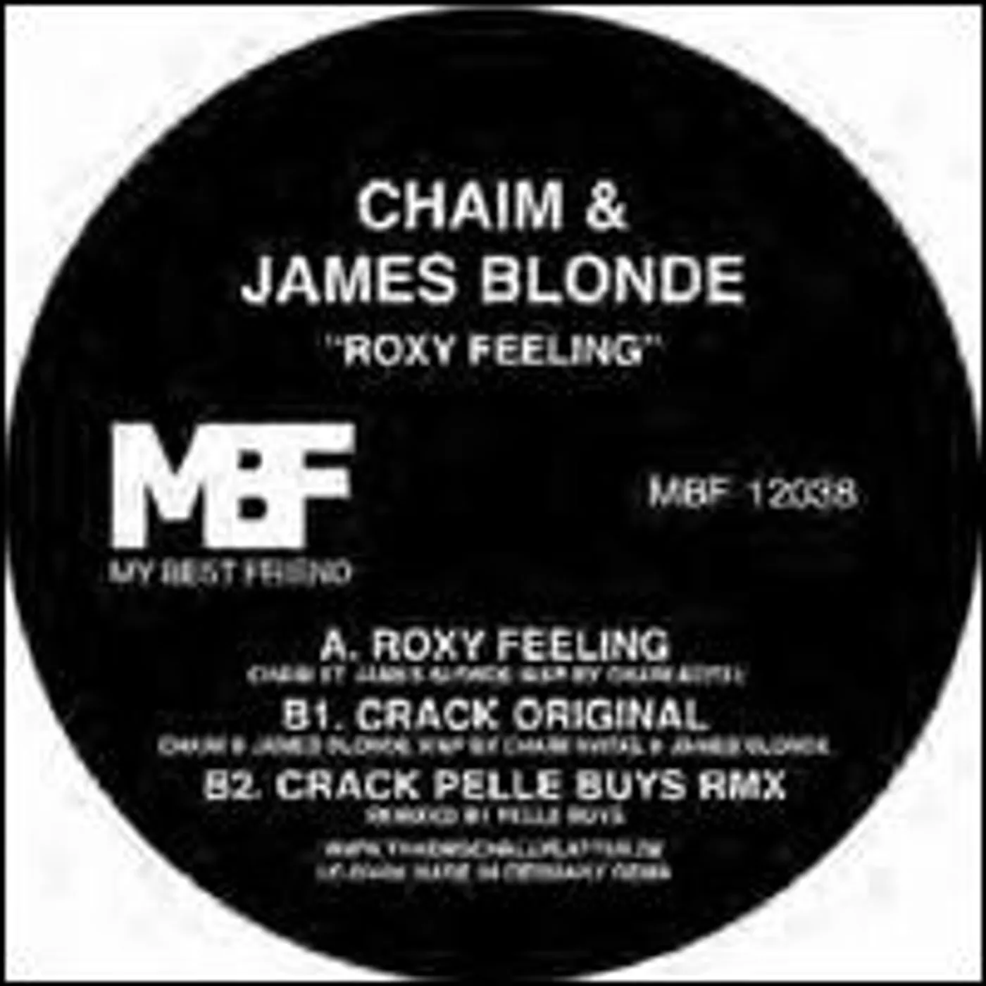 Chaim & James Blonde Roxy Feeling Vinyl Record